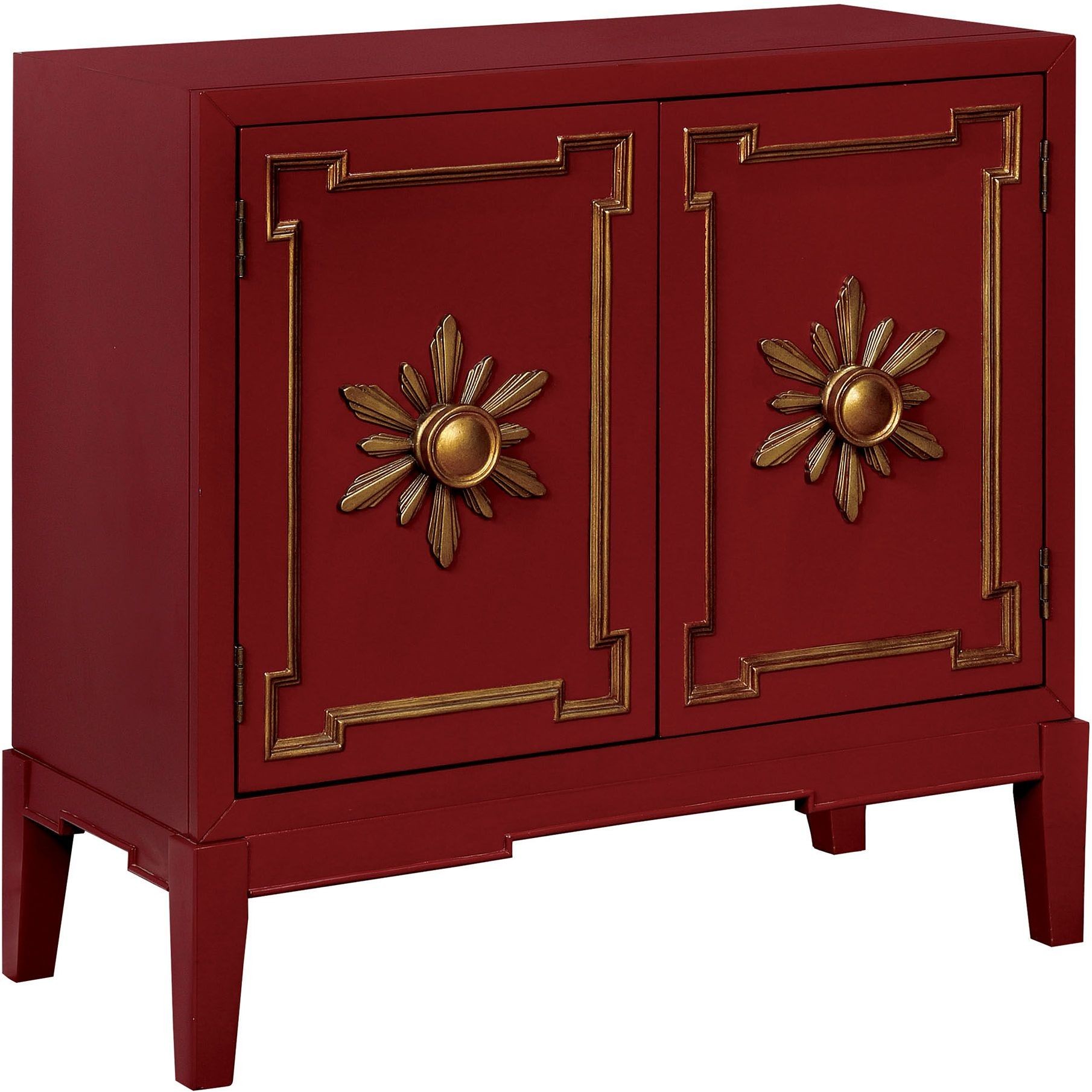 Nayeli Red Hallway Chest from Furniture of America Coleman Furniture