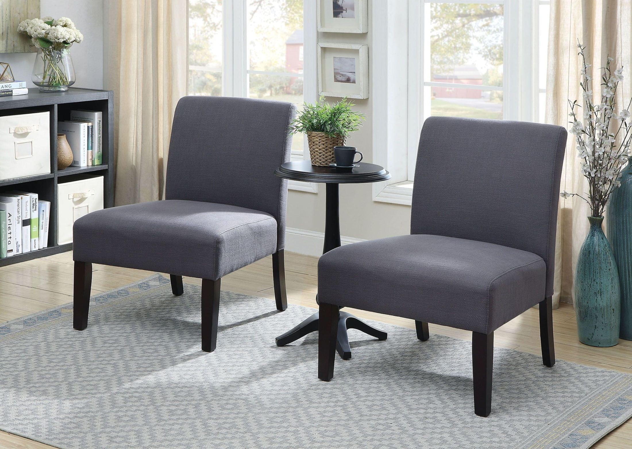 Sudbury Gray Accent Table & Chair Set from Furniture of America ... Sudbury Gray Accent Table & Chair Set from Furniture of America ...