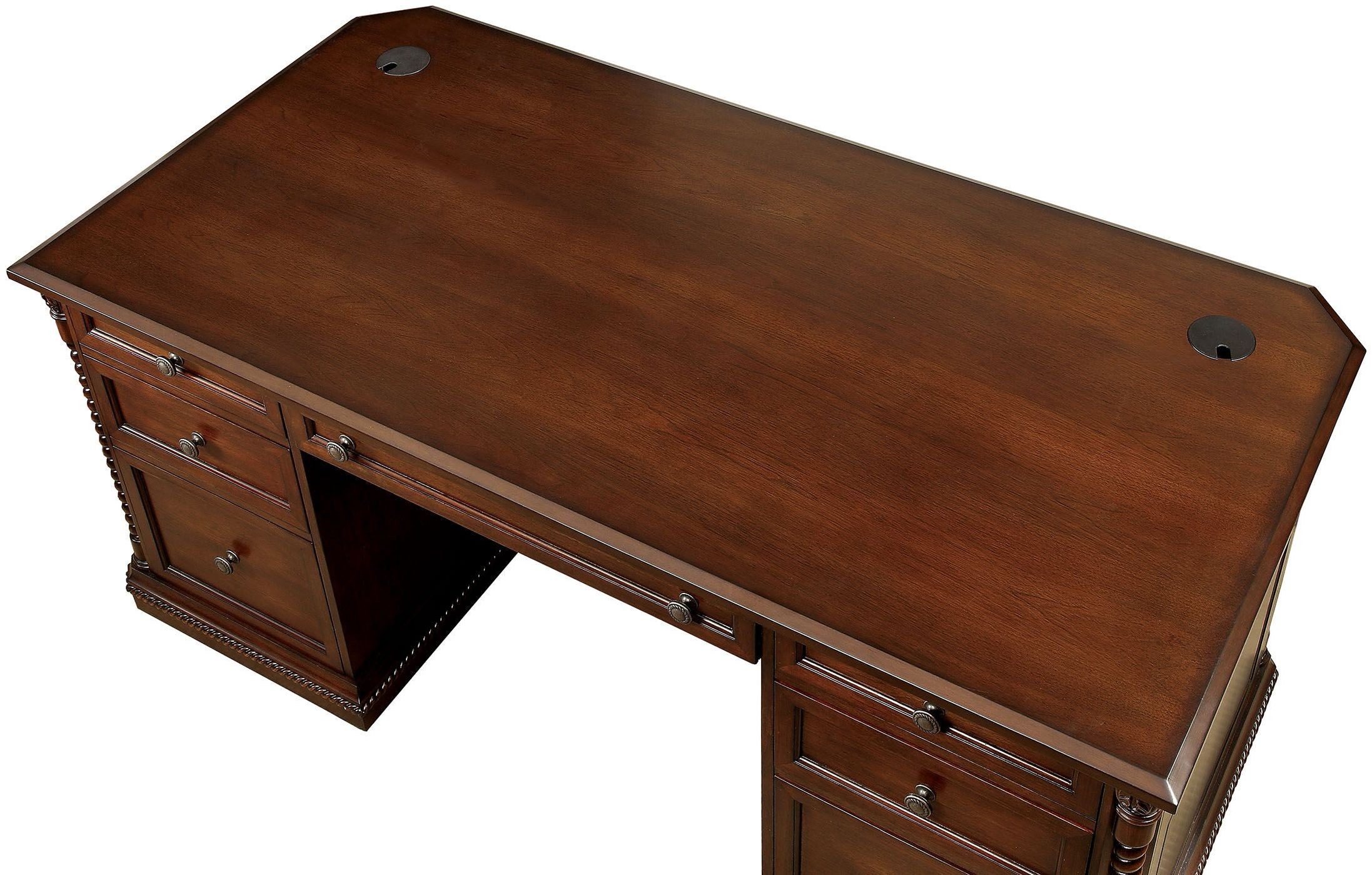 Vicki Dark Oak Home Office Set from Furniture of America Coleman