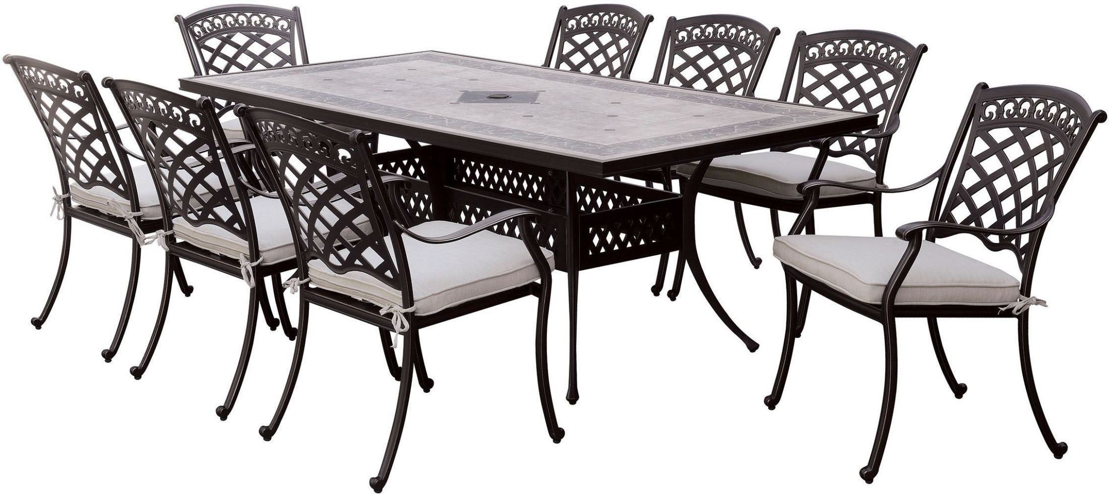 Charissa Antique Black Patio Dining Table from Furniture of America