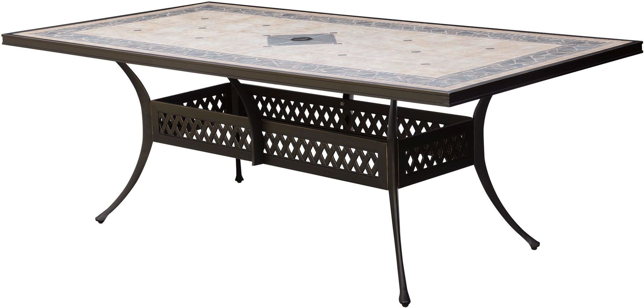 Charissa Antique Black Patio Dining Table from Furniture of America