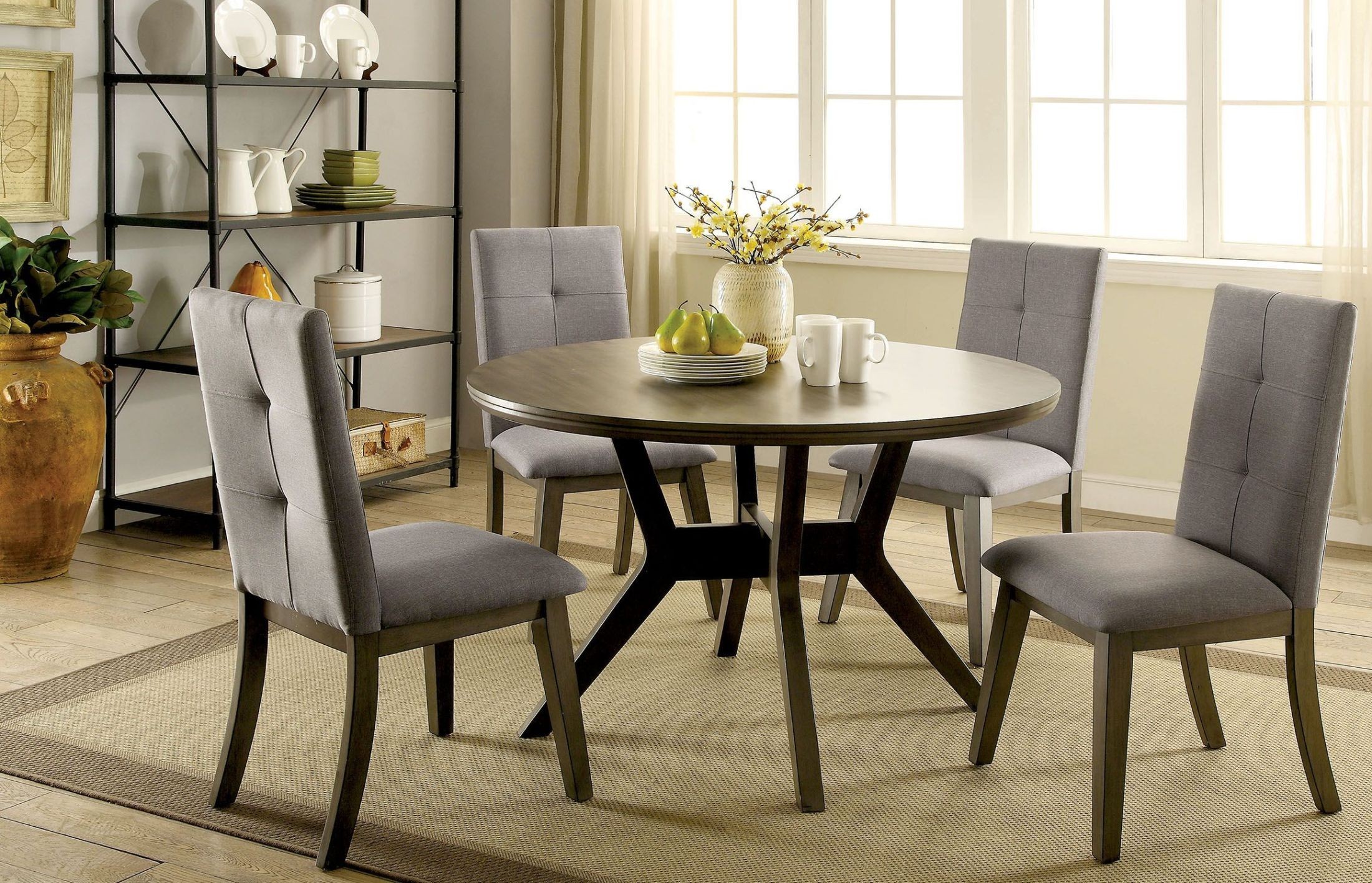 gray dining room set