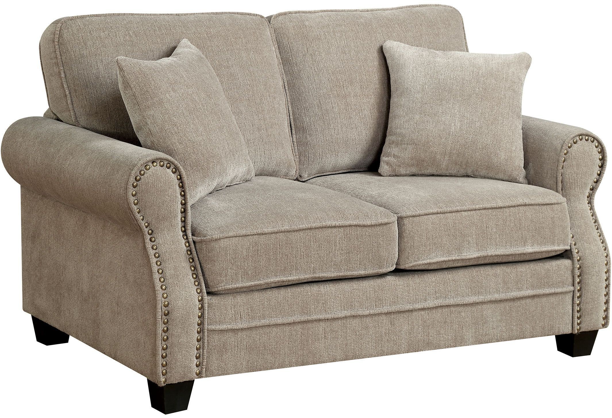 Lynne Brown Loveseat from Furniture of America Coleman Furniture