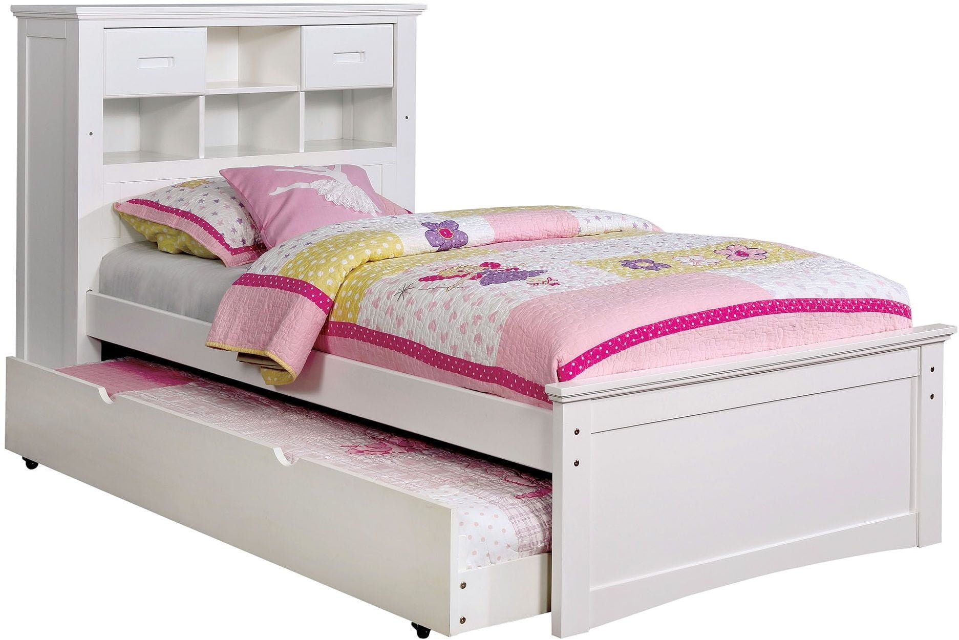 Pearland White Full Bookcase Bed from Furniture of America Coleman