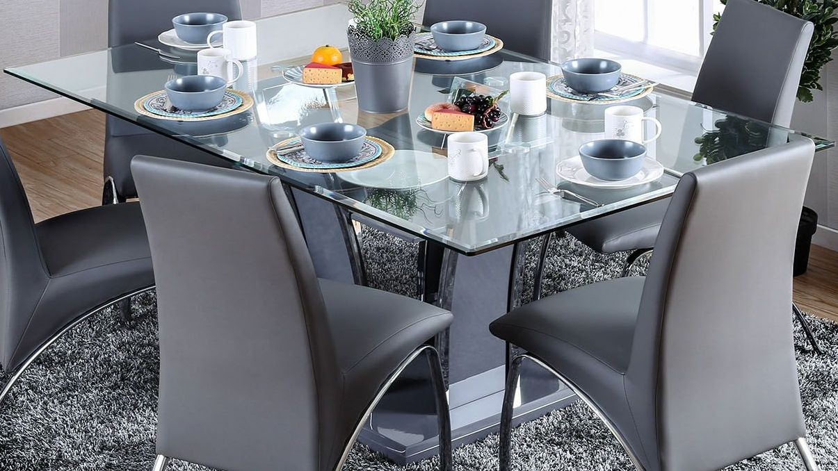 Glenview I Gray Rectangular Dining Table from Furniture of America