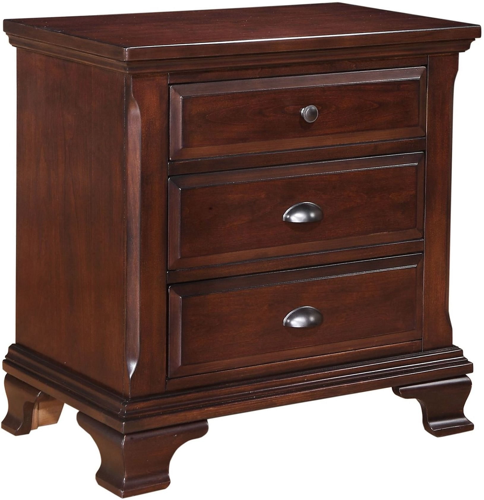 Brinley Cherry Nightstand from Elements Furniture Coleman Furniture