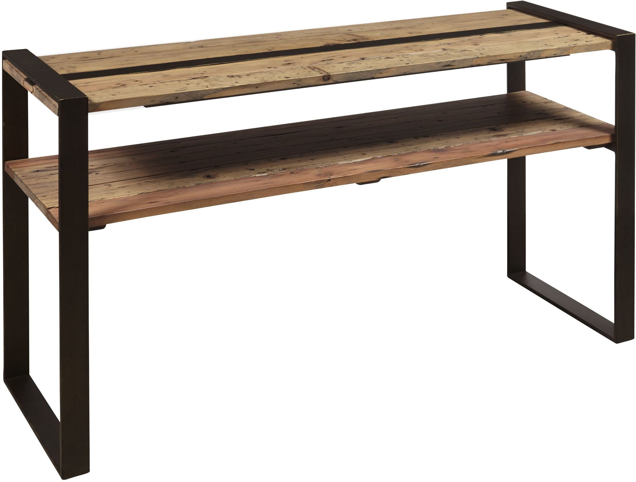Reclaimed Wood and Metal Brown Sofa Table from Pulaski | Coleman Furniture