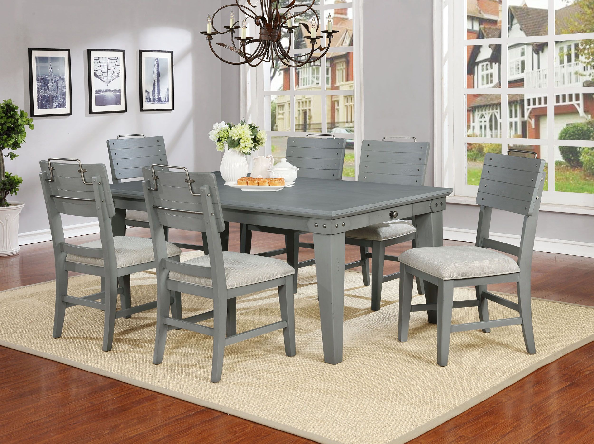 Bellville Dove Gray Counter Height Dining Room Set from ...