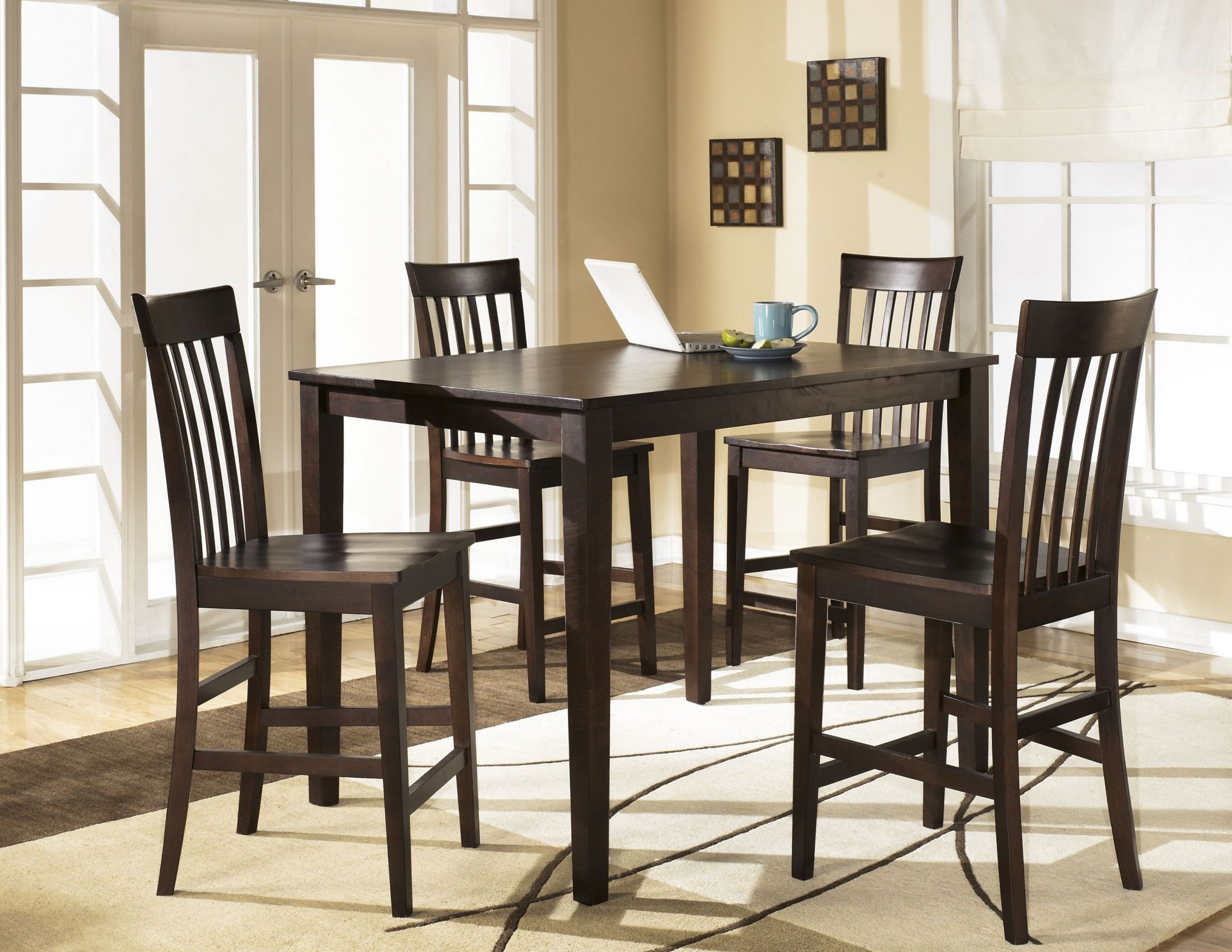 Hyland Counter Height Set from Ashley (D258223) Coleman