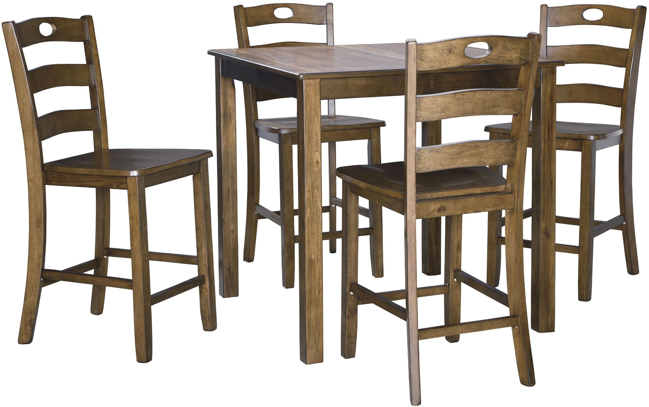 Hazelteen Medium Brown 5 Piece Square Dining Room Set from Ashley