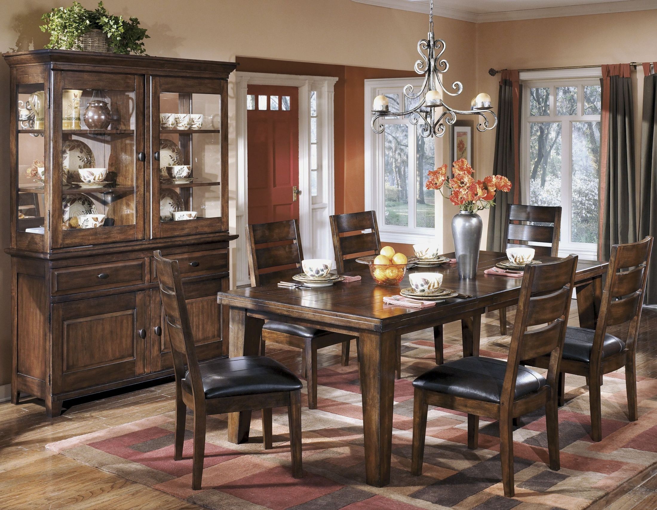 Larchmont Extendable Dining Room Set from Ashley (D442-45 ... (2200 x 1707 Pixel)
