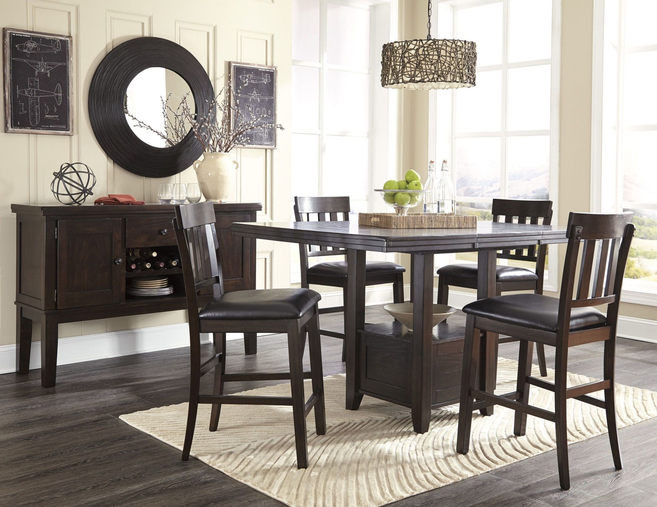 Haddigan Counter Height Dining Room Set