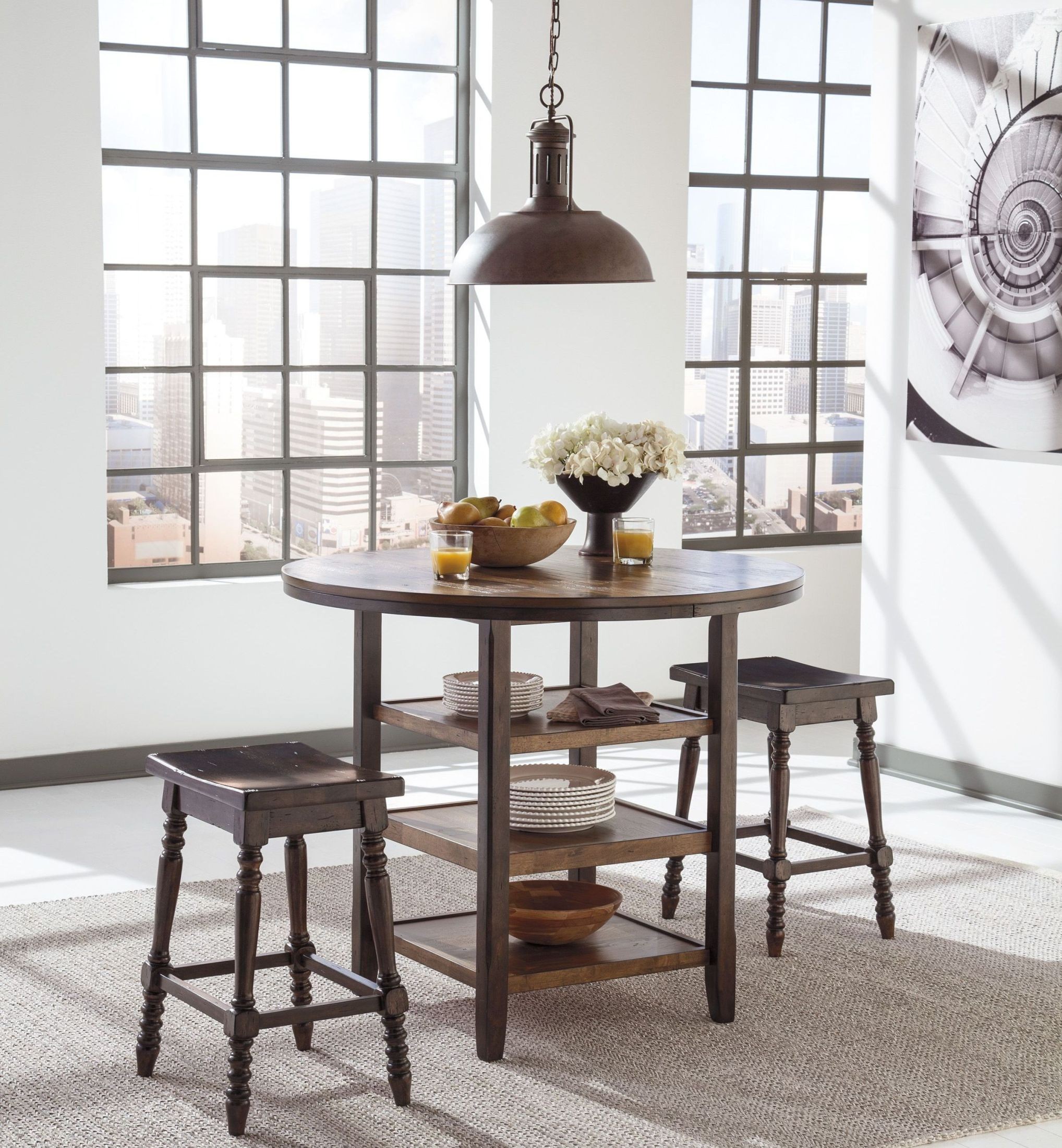 Moriann Round Counter Height Dining Room Table from Ashley ...
