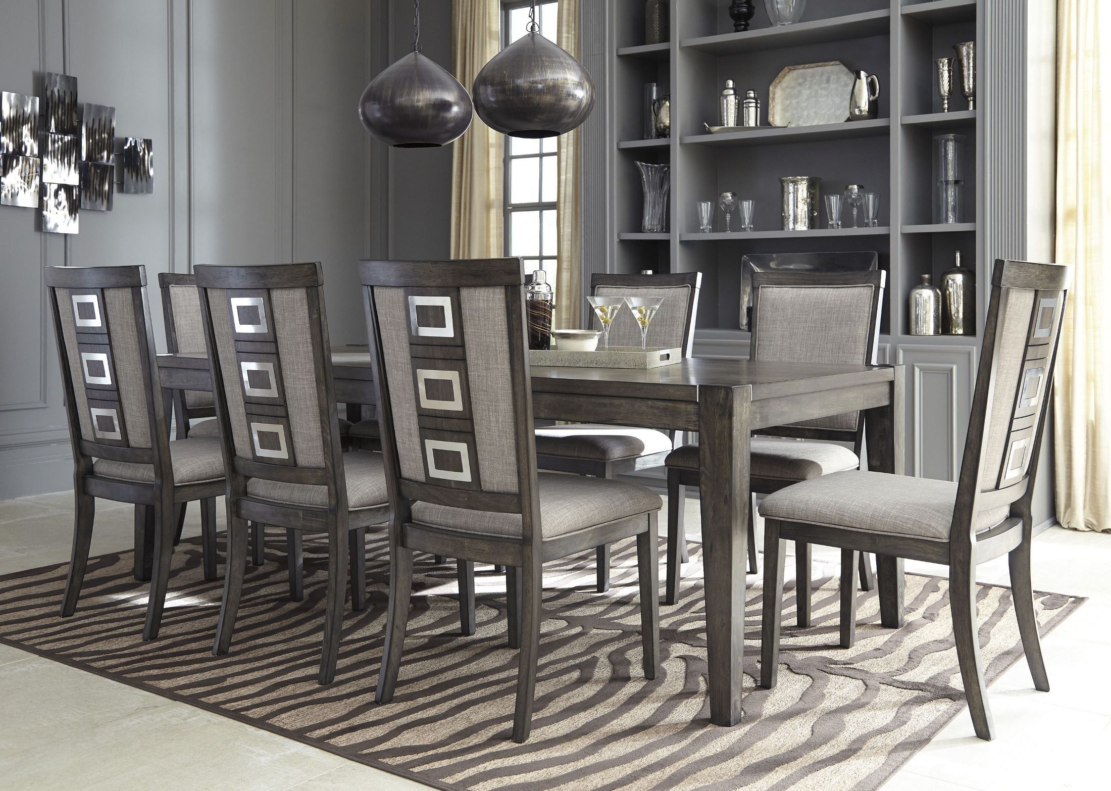 Chadoni Gray Rectangular Extendable Dining Room Set from Ashley