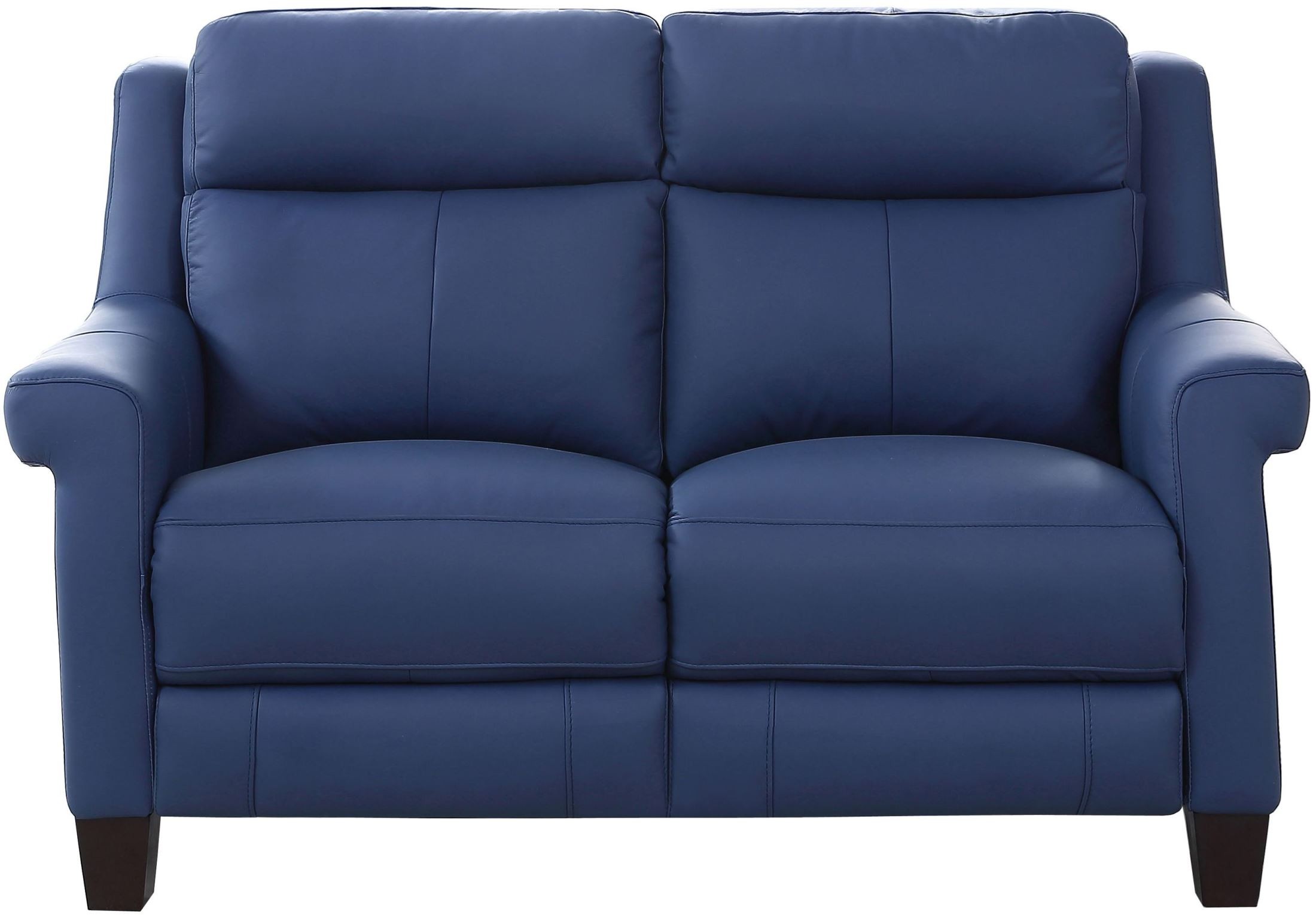 Dolce Blue Power Reclining Loveseat with Power Headrest from Amax