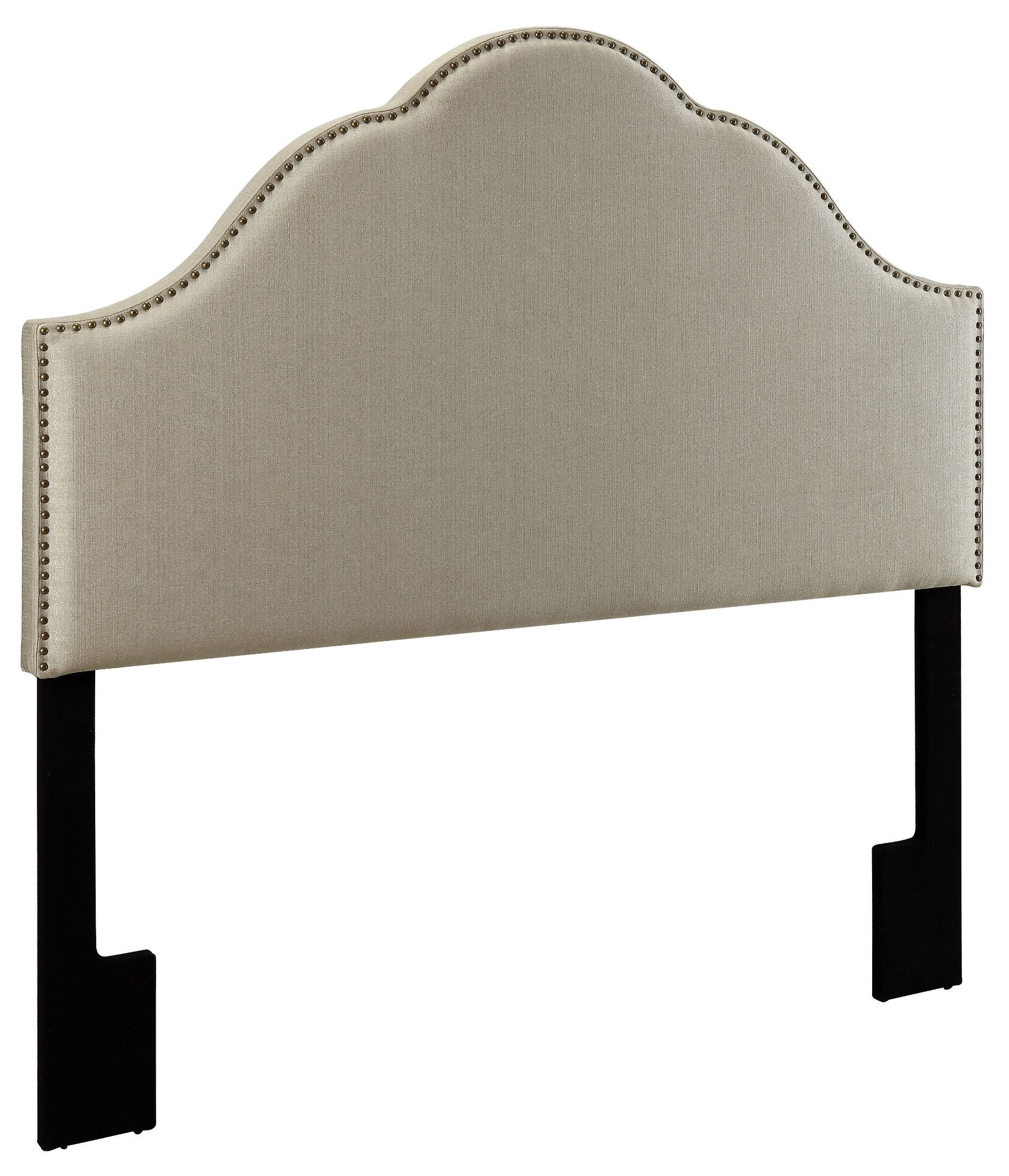 Glam Tux Oatmeal Queen Upholstered Headboard from Pulaski Coleman Furniture