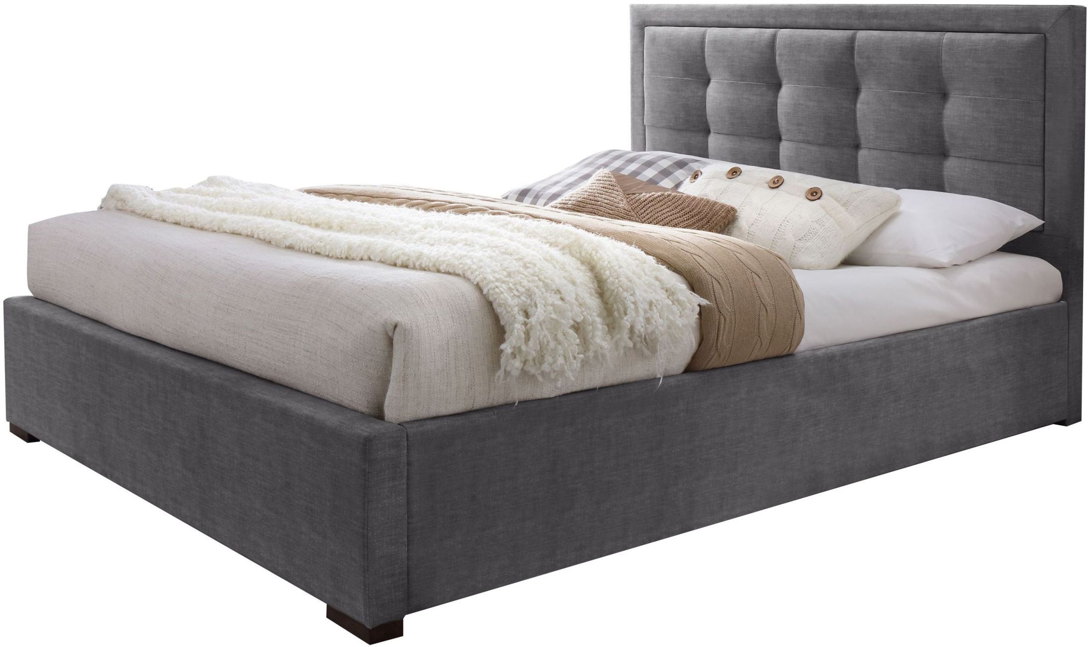 Duke Gray King Platform Bed from JNM Coleman Furniture