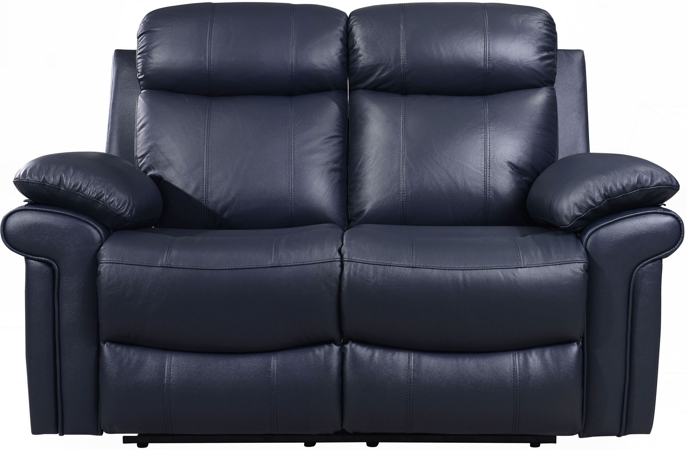 Shae Joplin Blue Leather Power Reclining Loveseat from Luxe Leather