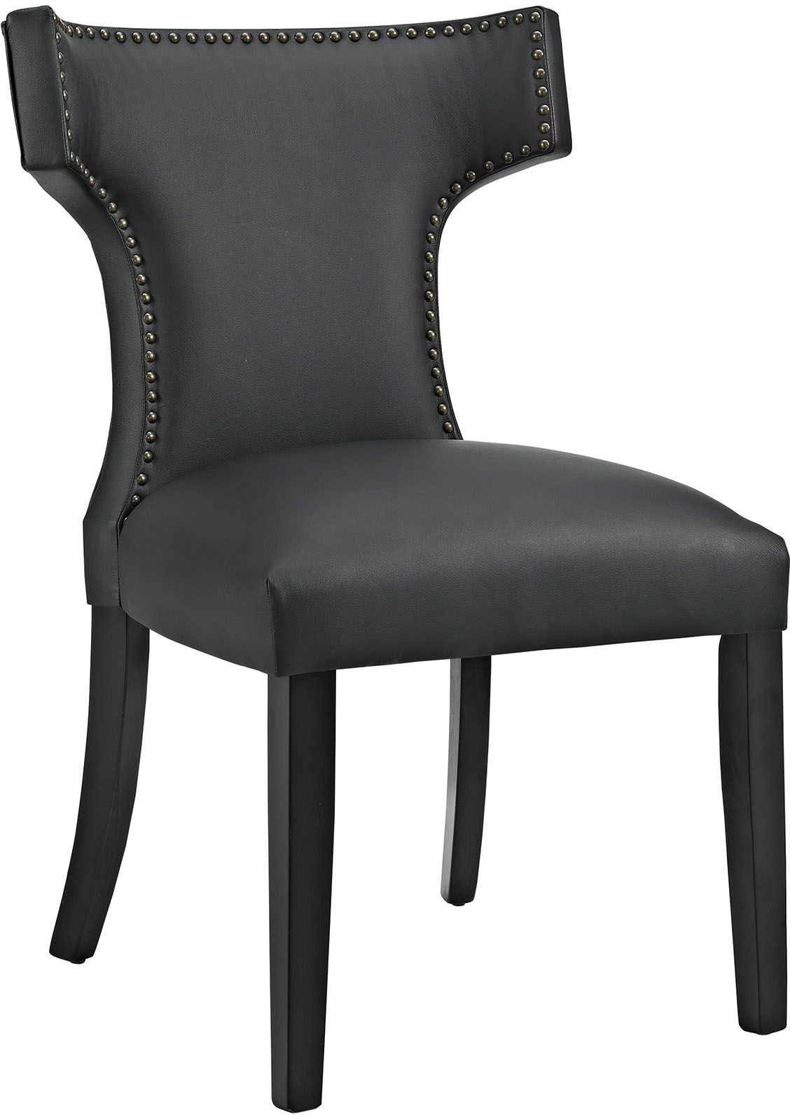 Curve Black Vinyl Dining Chair from Renegade Coleman Furniture