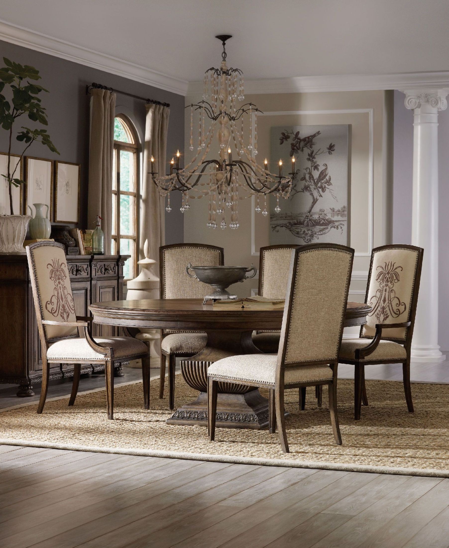 Rhapsody Brown 60" Round Dining Room Set from Hooker ...