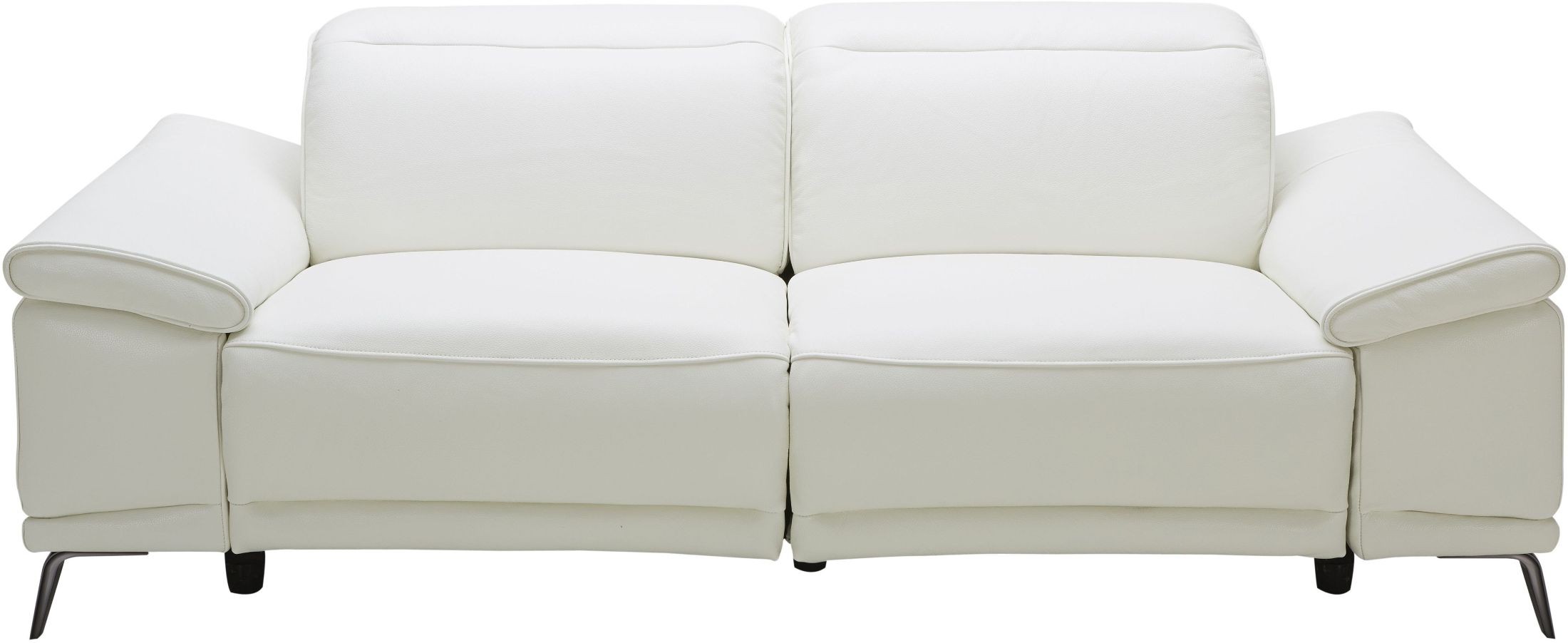 Gaia White Leather Power Reclining Sofa from JNM Coleman Furniture
