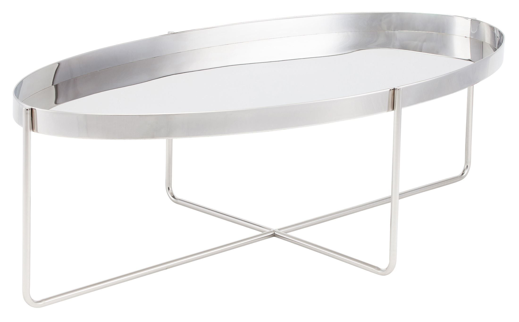 Gaultier Silver Metal Coffee Table From Nuevo