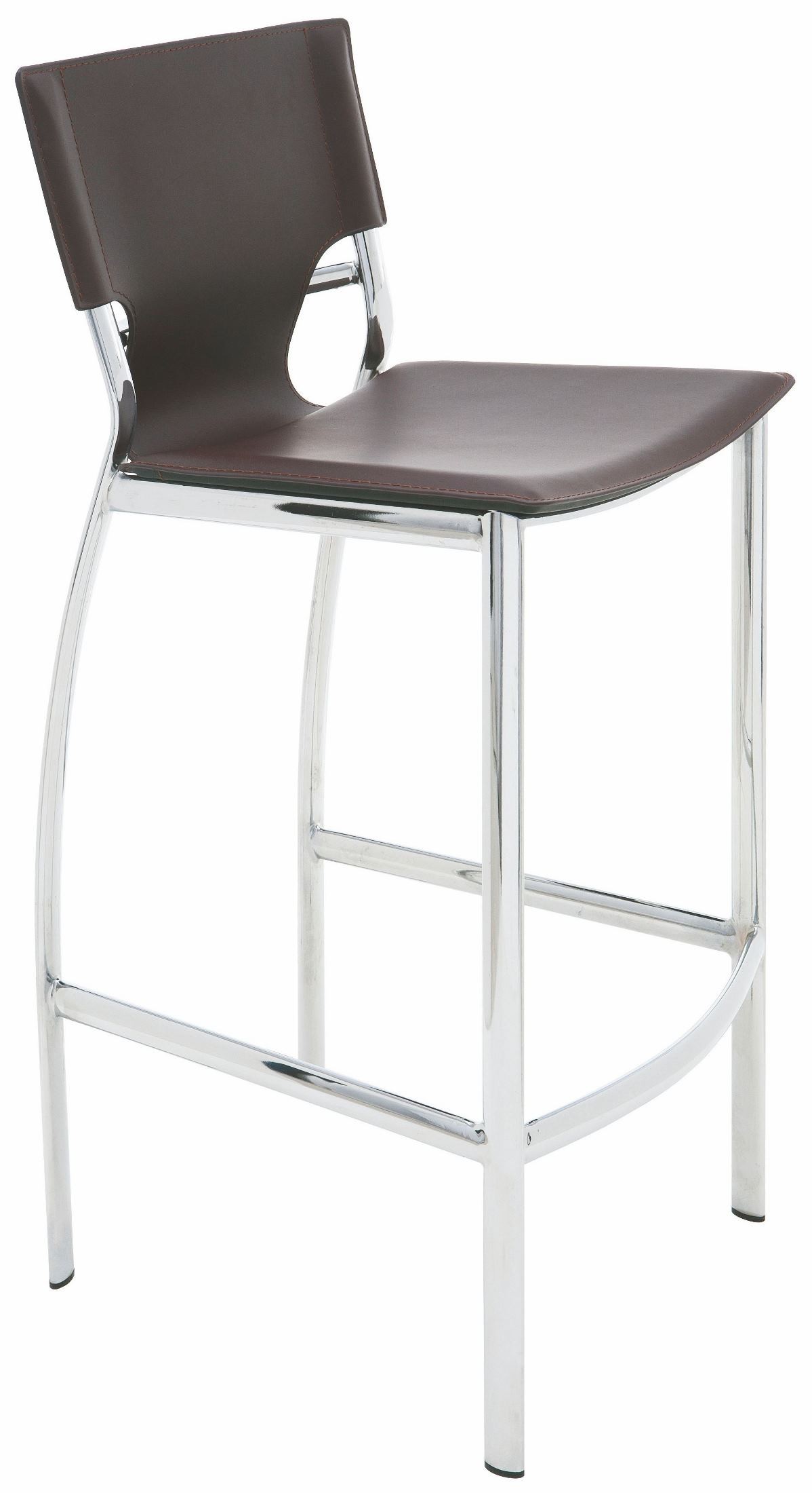 Lisbon Brown Leather Counter Stool from Nuevo Coleman Furniture