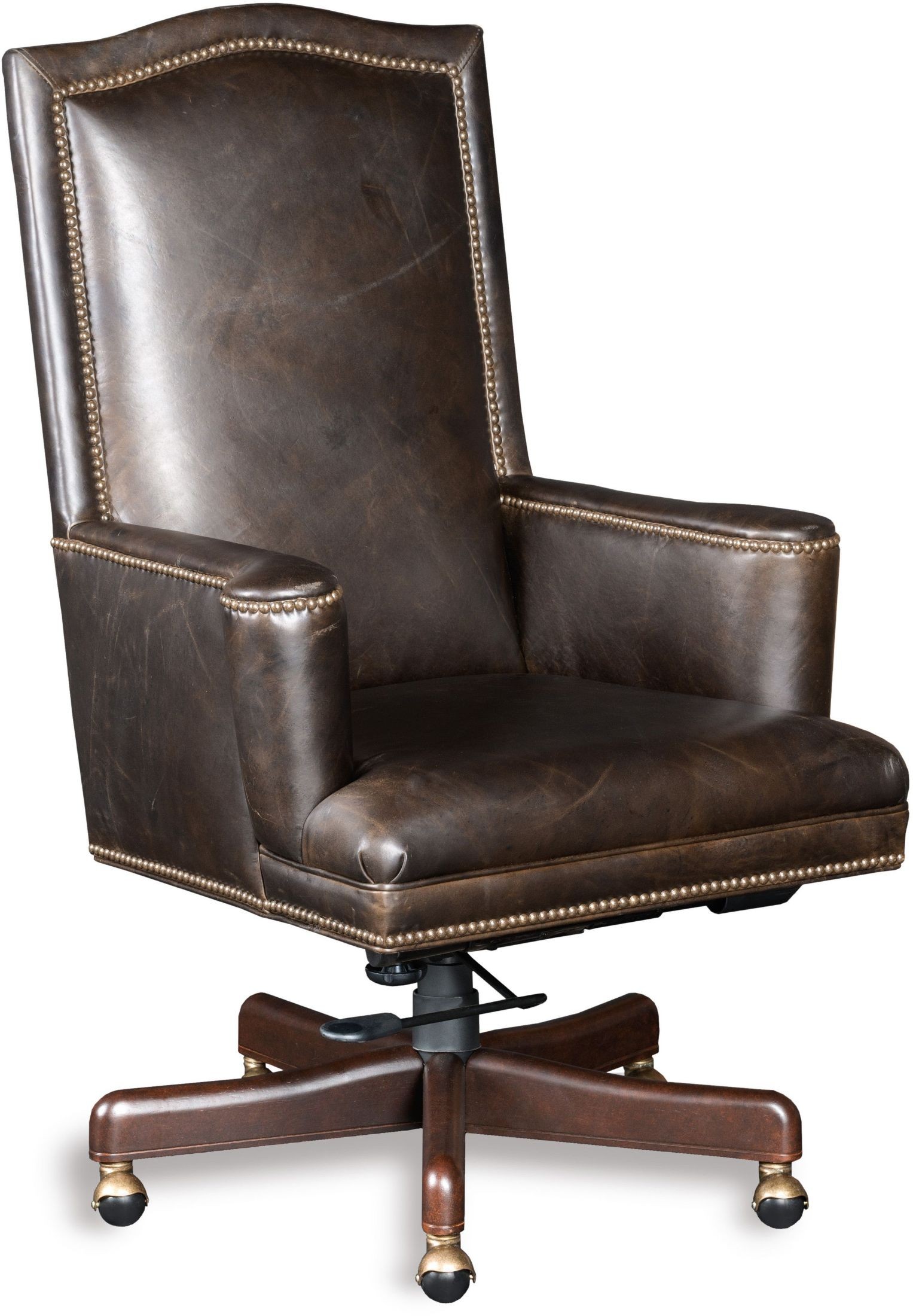 Cindy Brown Leather Home Office Chair from Hooker Coleman Furniture