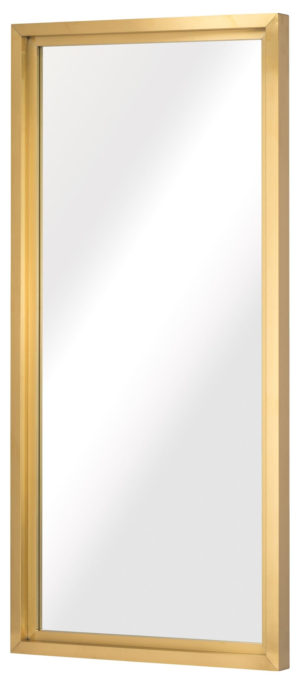 Glam Gold Metal Floor Mirror from Nuevo Coleman Furniture