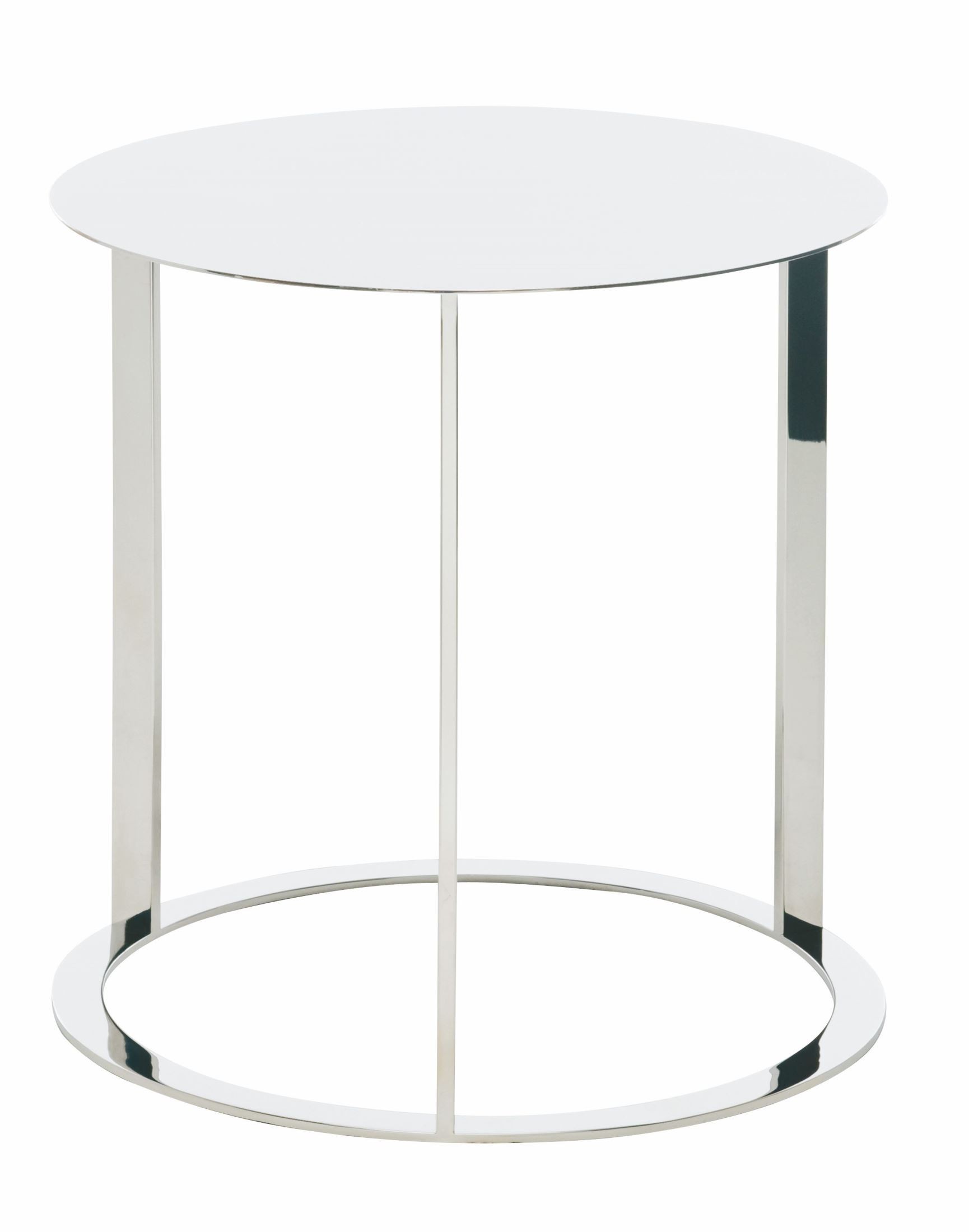 Vera Silver Metal Side Table from Nuevo Coleman Furniture