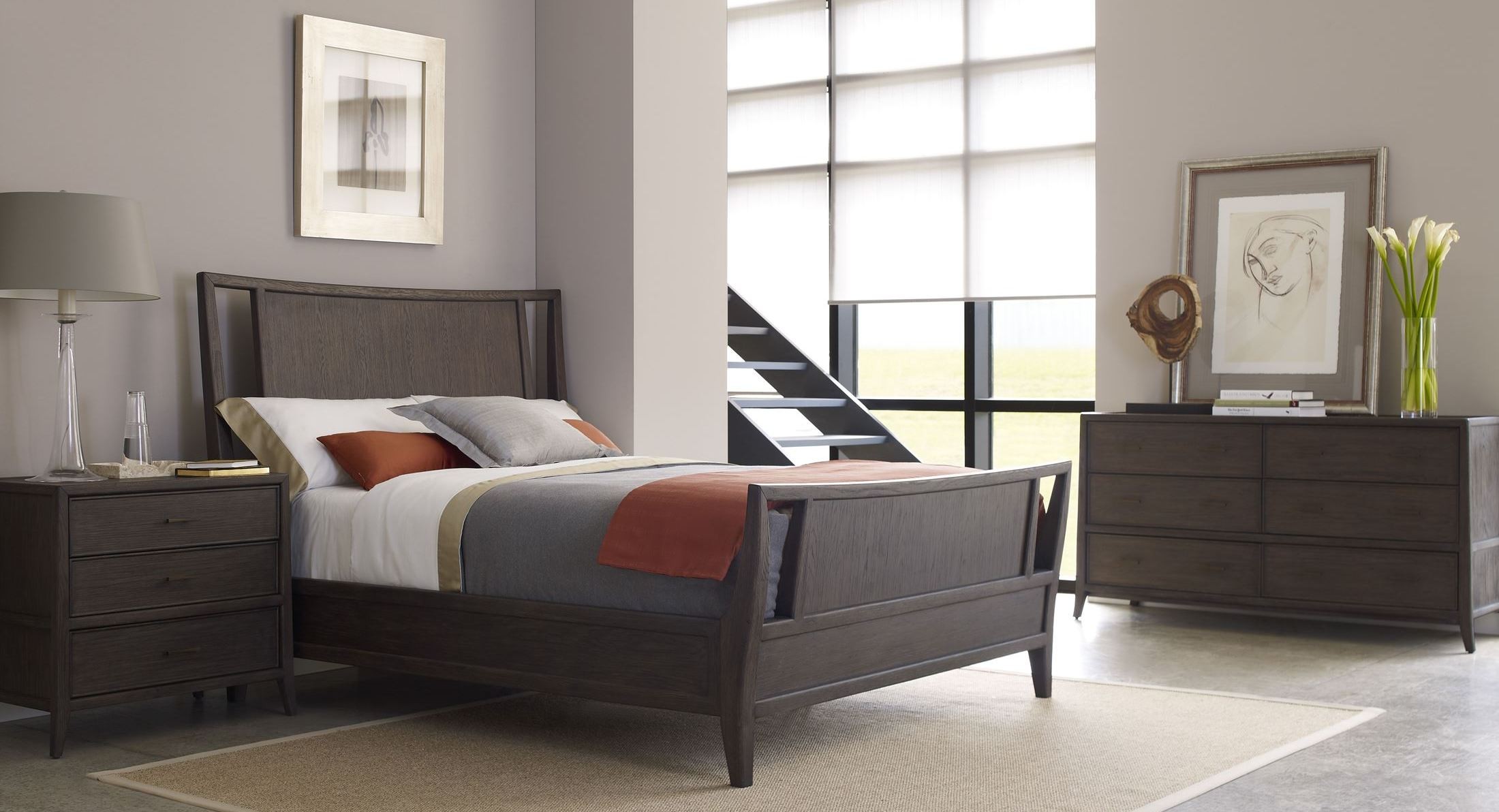 Hudson Tobacco Panel Bedroom Set from Brownstone (HD005) Coleman Furniture