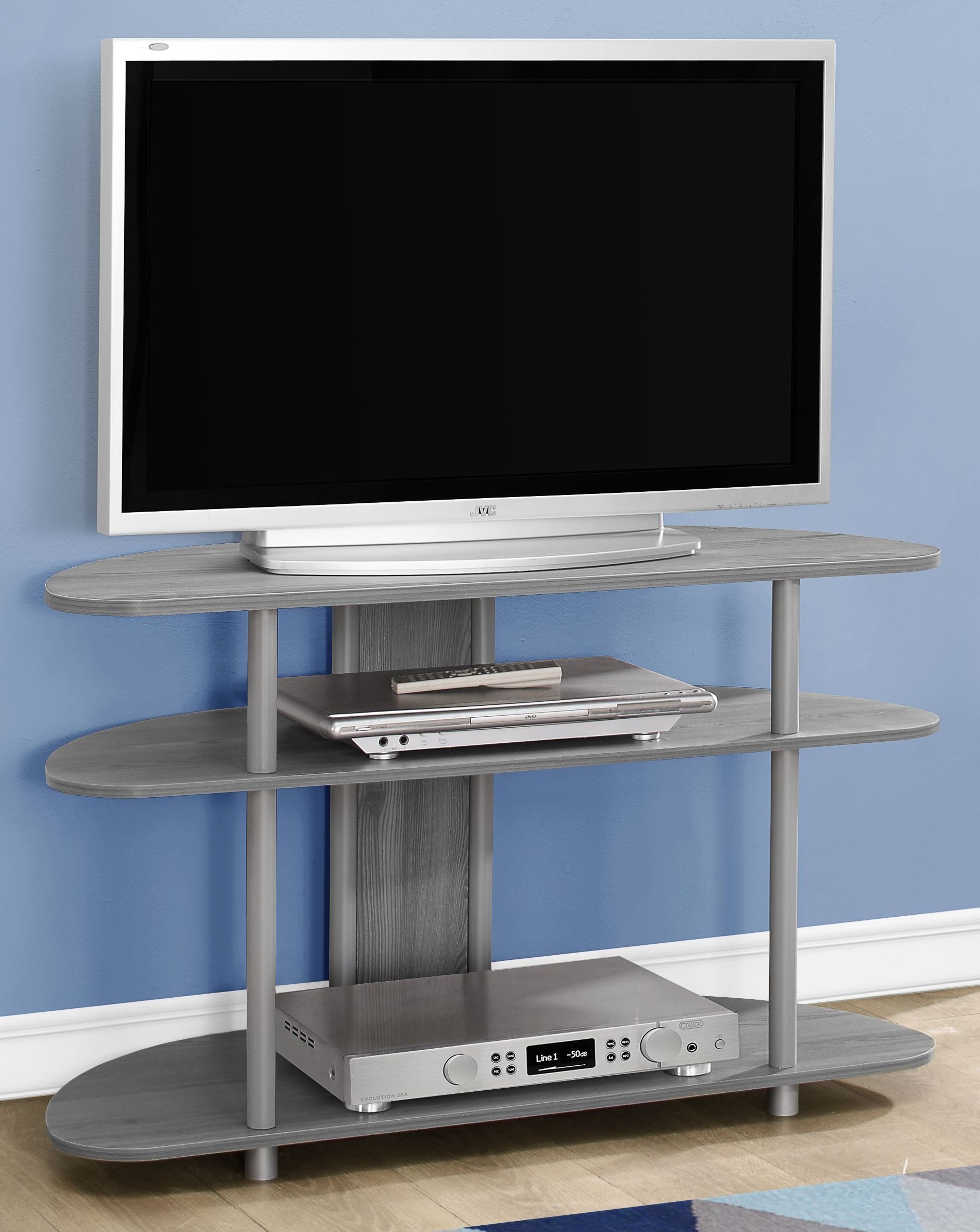 Gray Accent 38" TV Stand from Monarch Coleman Furniture