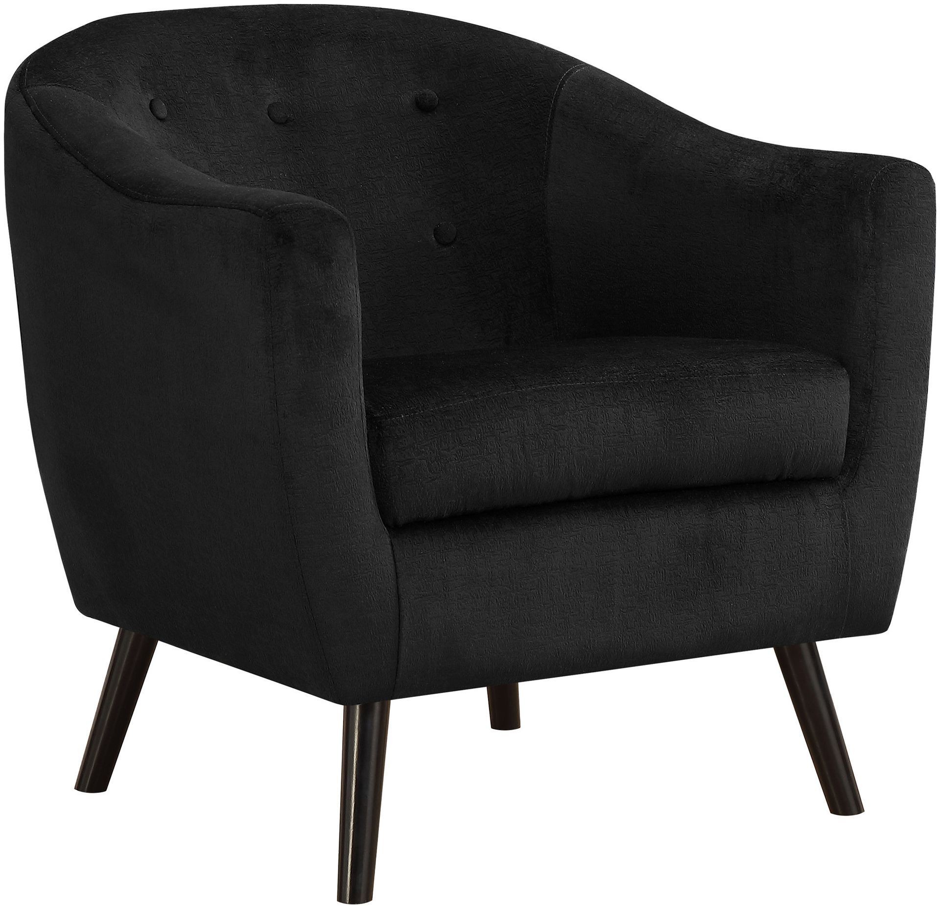 Black Mosaic Velvet Accent Chair from Monarch | Coleman ...