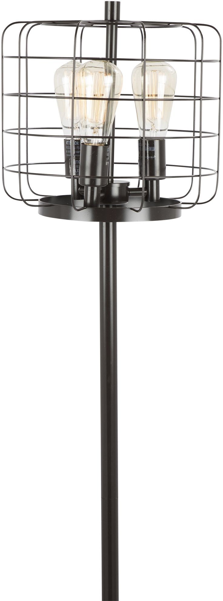 Indy Antique Metal Cage Floor Lamp from Lumisource ...