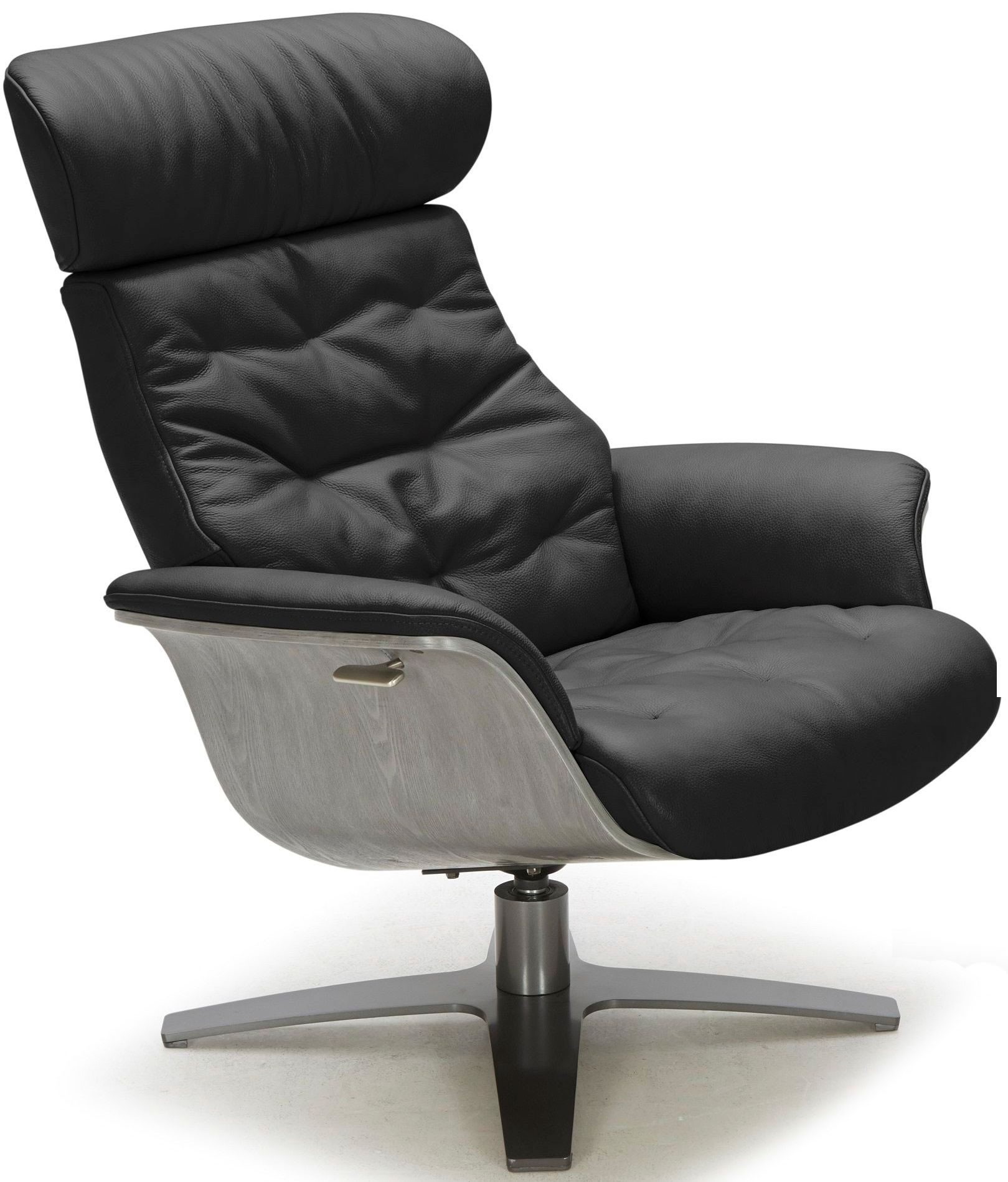 Karma Black Leather Chair from JNM Coleman Furniture