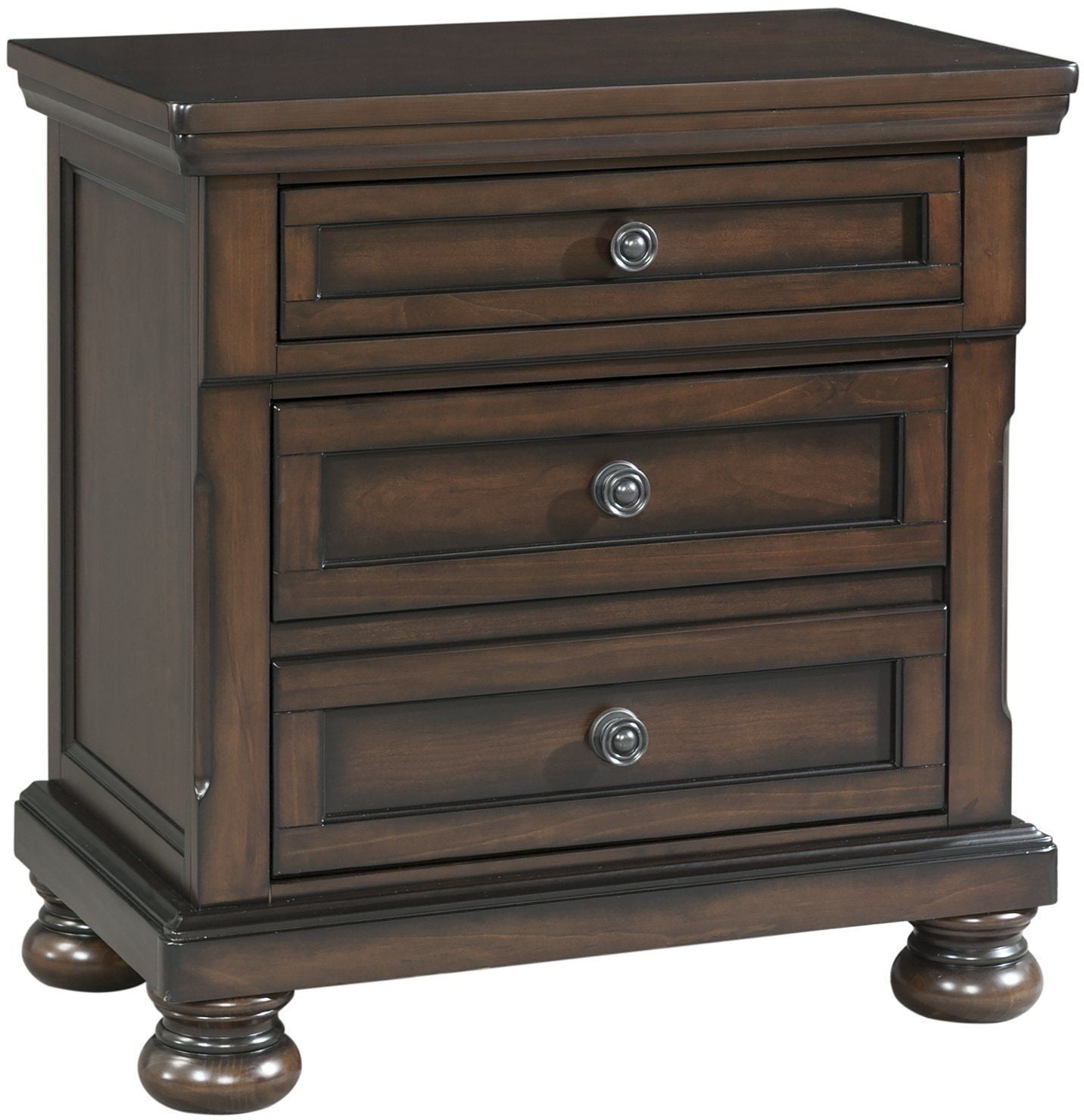 Kingsley Walnut Nightstand with USB Port from Elements Furniture