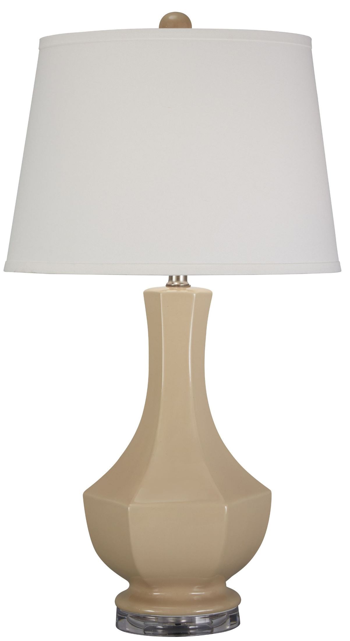 Suellen Beige Ceramic Table Lamp from Ashley (L100414) Coleman Furniture