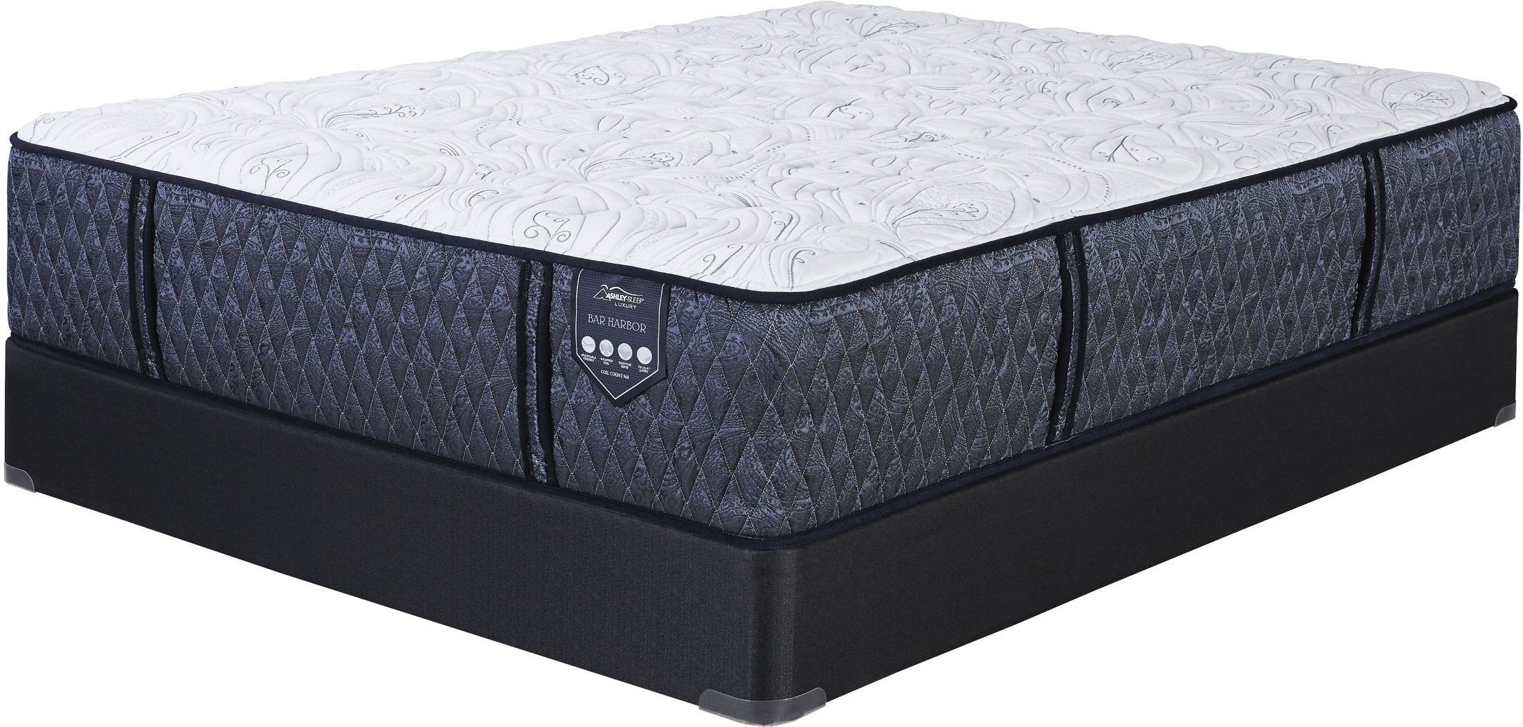 Foundation Black Cal King Foundation Set of 2 from Ashley Available