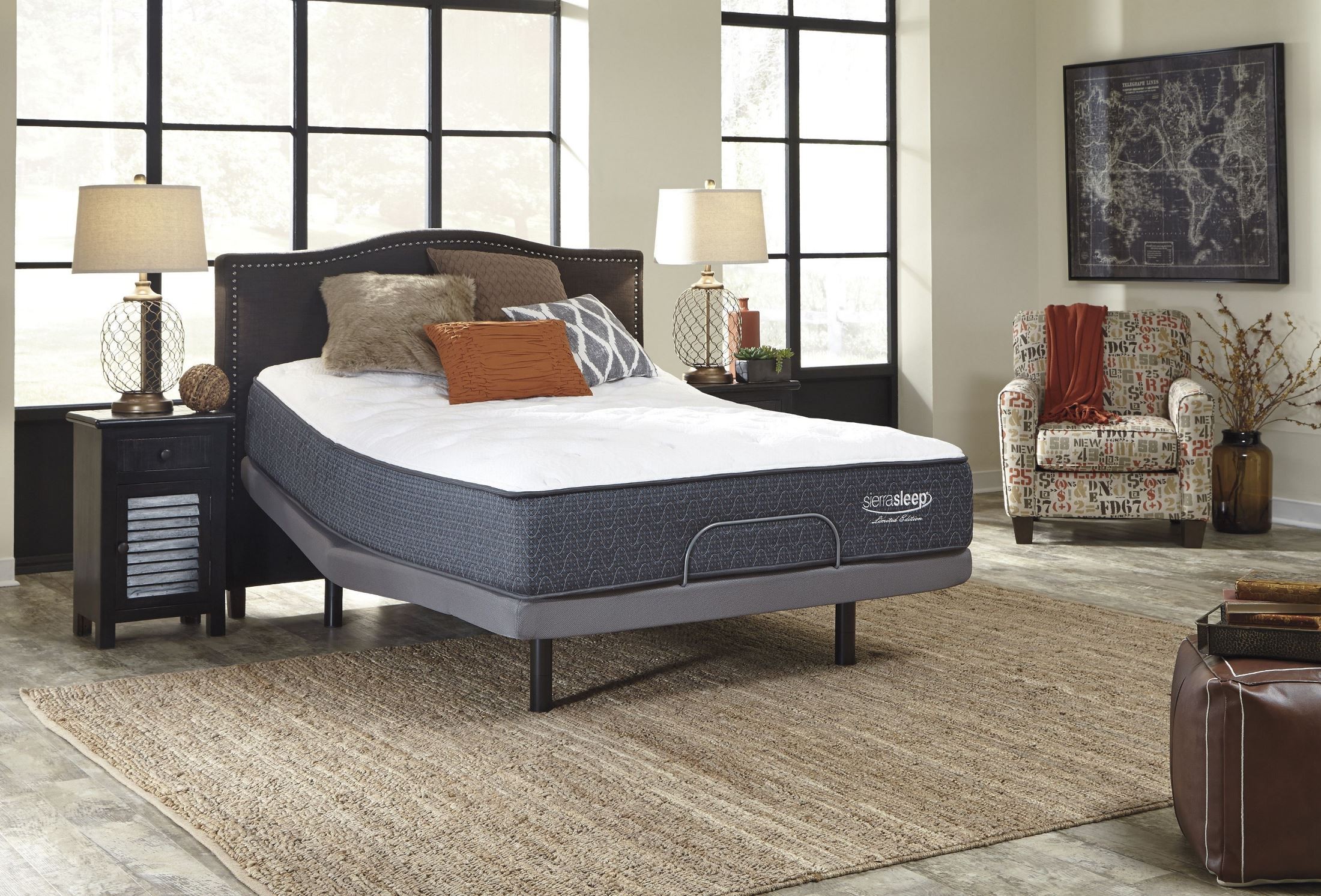 King Adjustable Bed with LED Lighting from Ashley Coleman Furniture