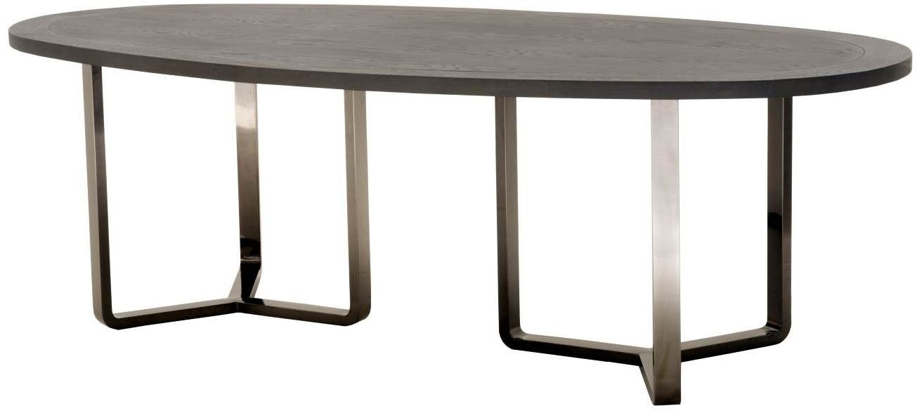 Malone Black Oval Dining Table from Star International Coleman Furniture