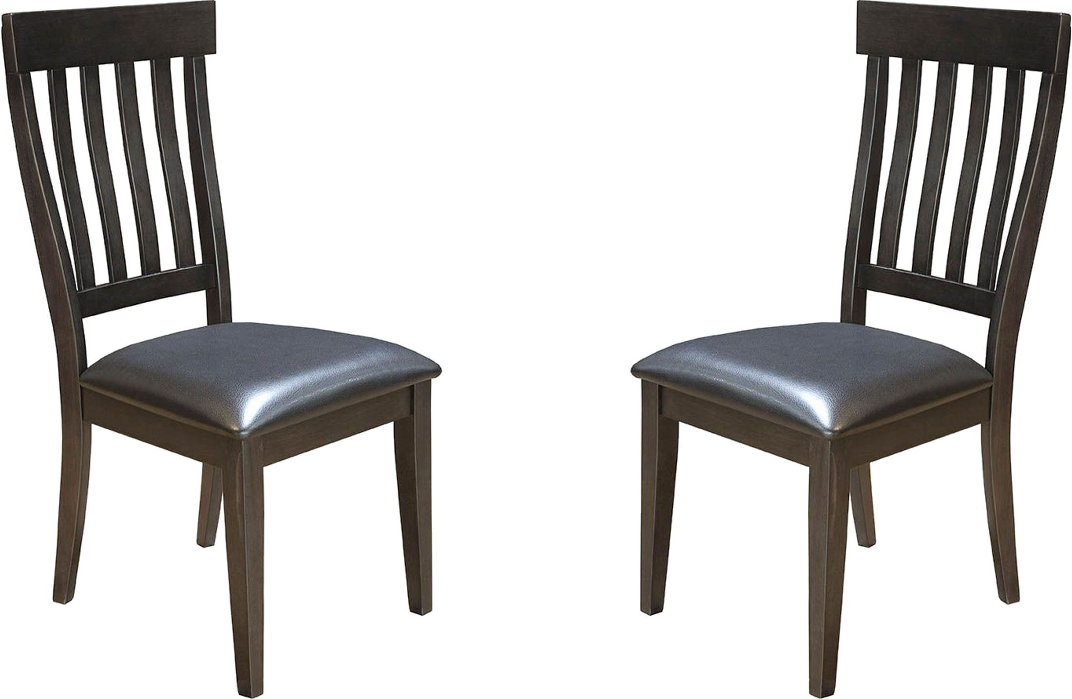 Mariposa Black Slat Back Upholstered Side Chair Set of 2 ... (2200 x 1436 Pixel)