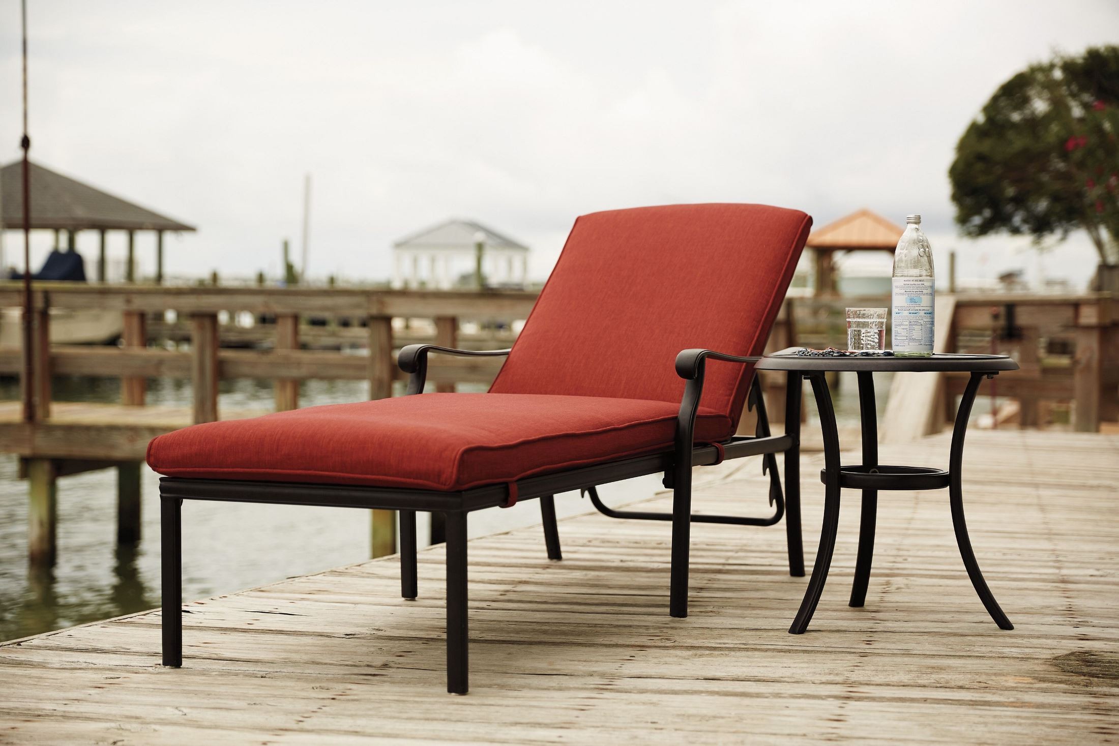 Tanglevale Burnt Orange Outdoor Chaise Lounge from Ashley Coleman