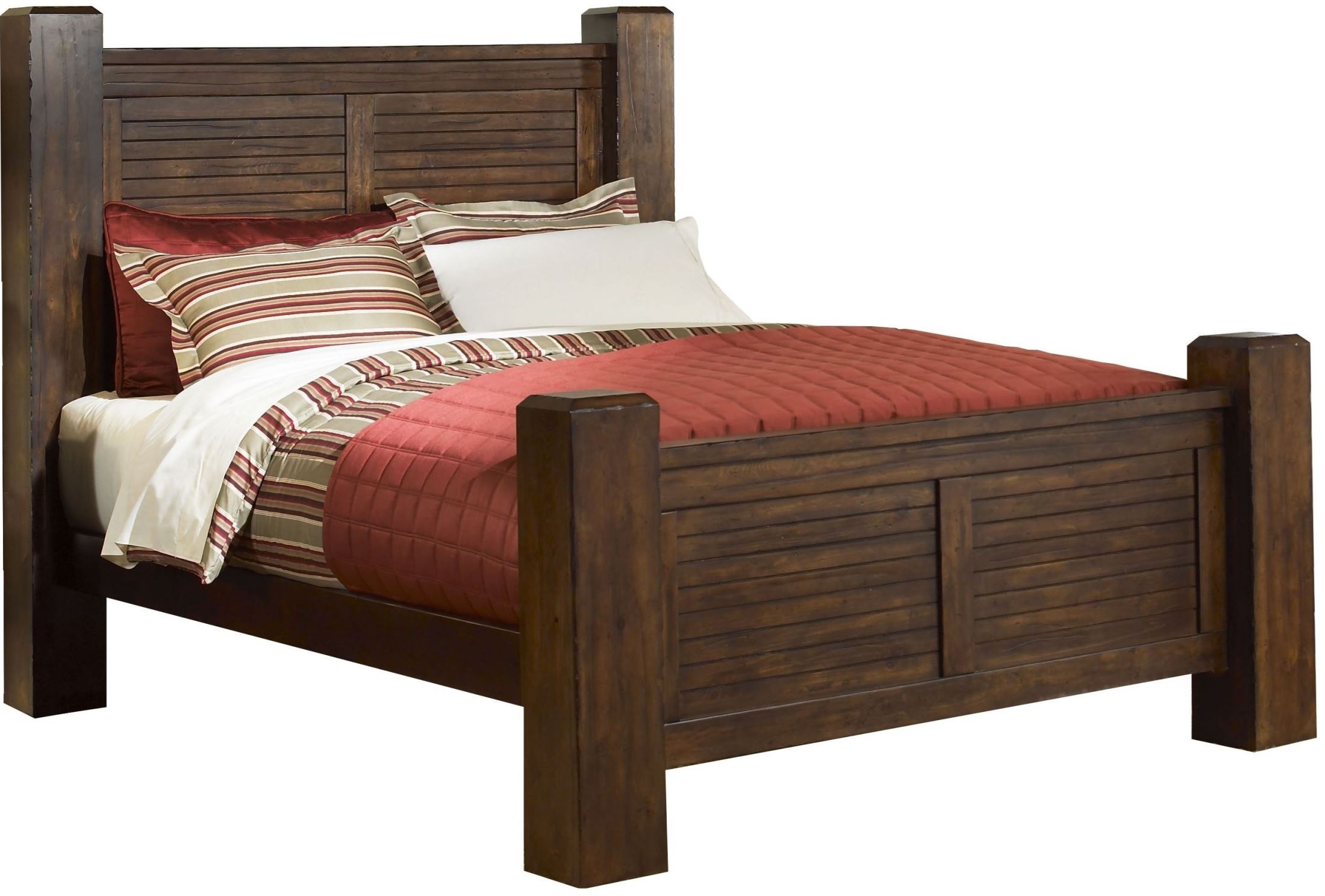 Trestlewood Mesquite Pine Queen Poster Bed from Progressive Furniture