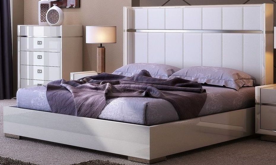 Paris Light Gray King Platform Bed from JNM Coleman Furniture