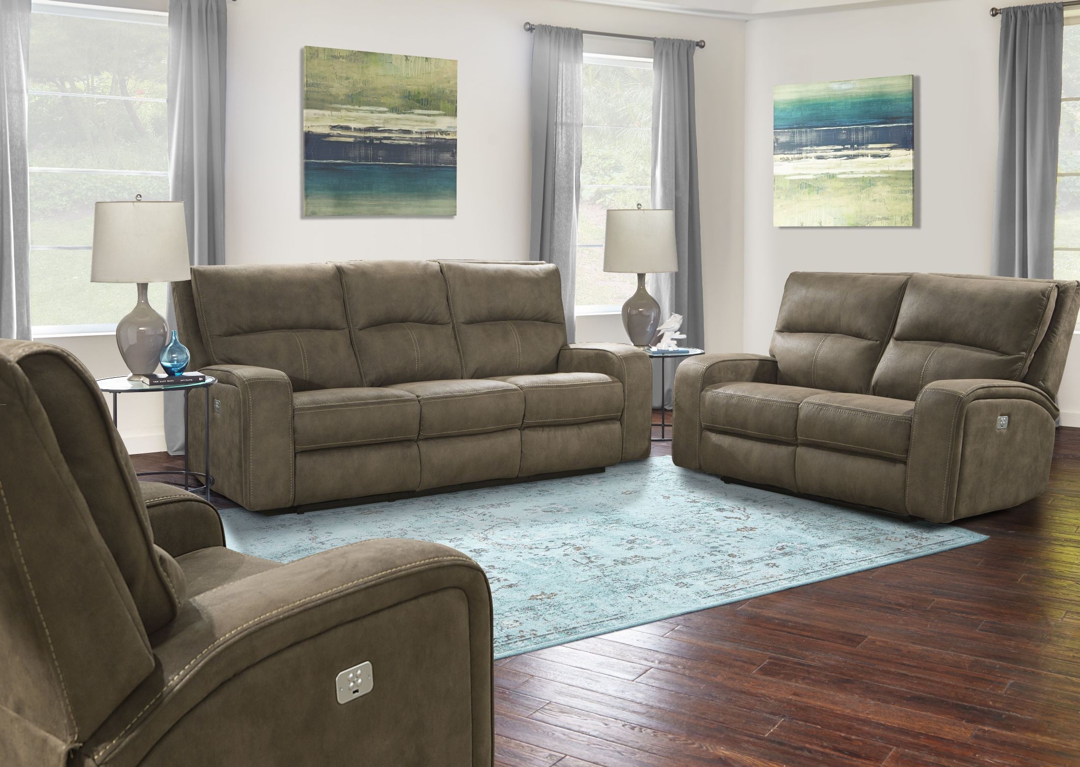 Polaris Kahlua Dual Power Reclining Loveseat from Parker Living