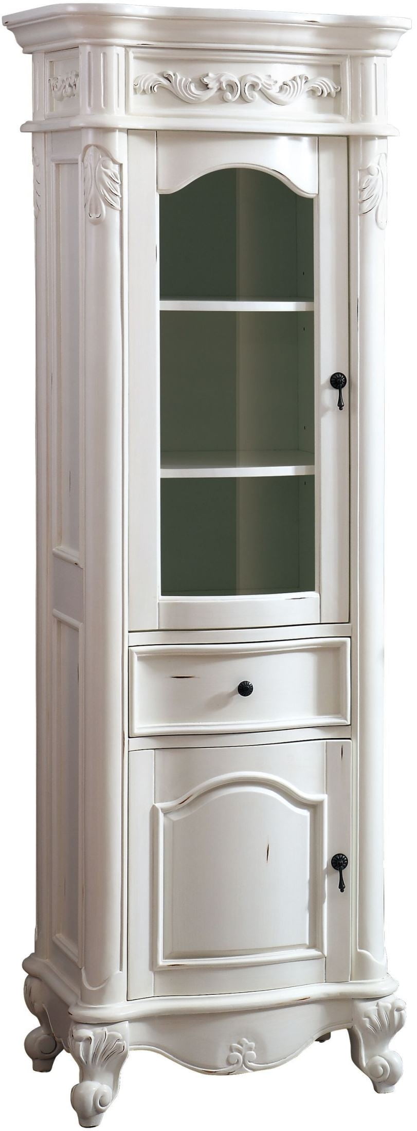 Provence Antique White 24" Linen Tower from Avanity Coleman Furniture