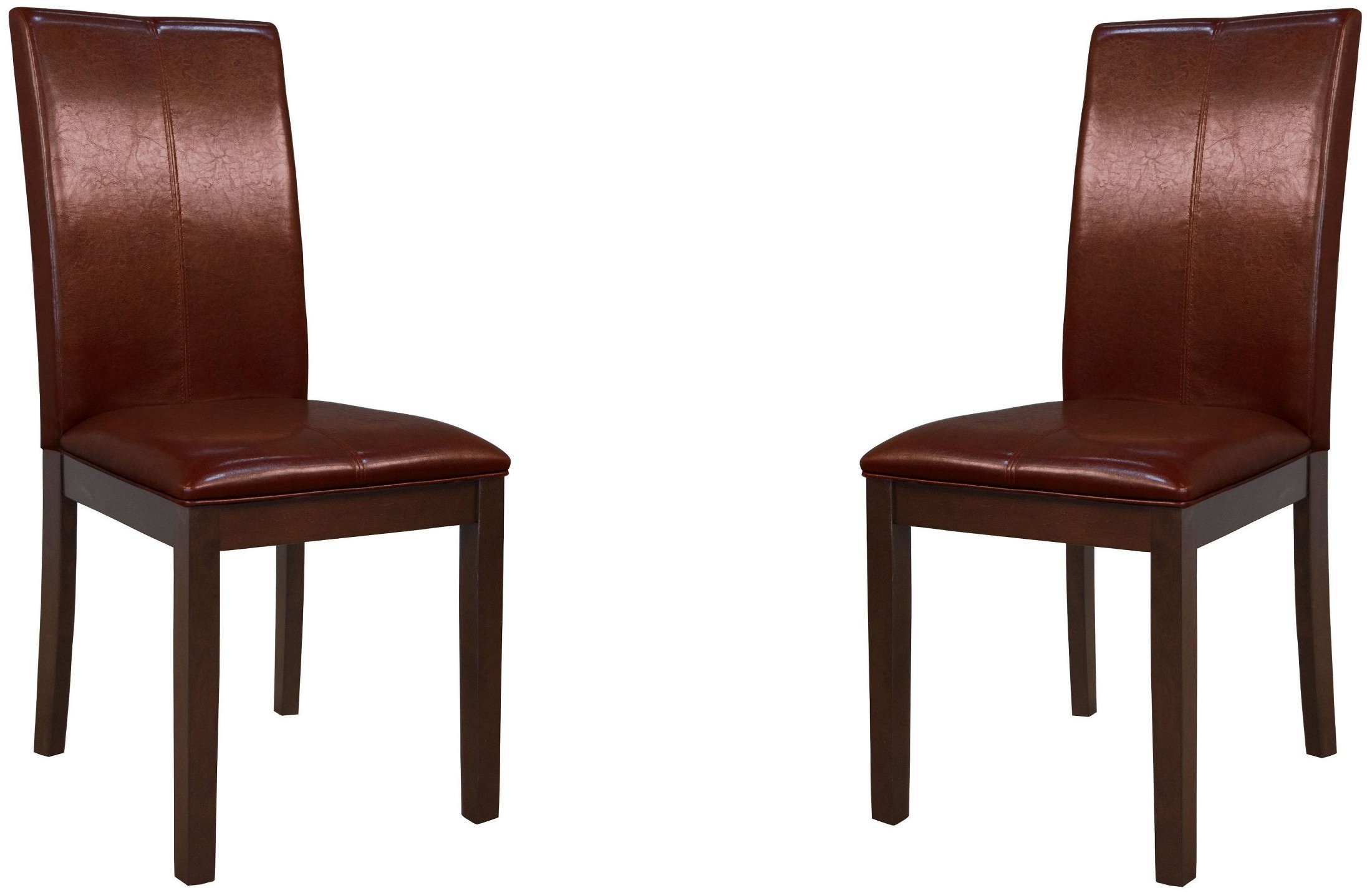 Parson Red Curved Back Dining Chair Set of 2 from AAmerica Coleman