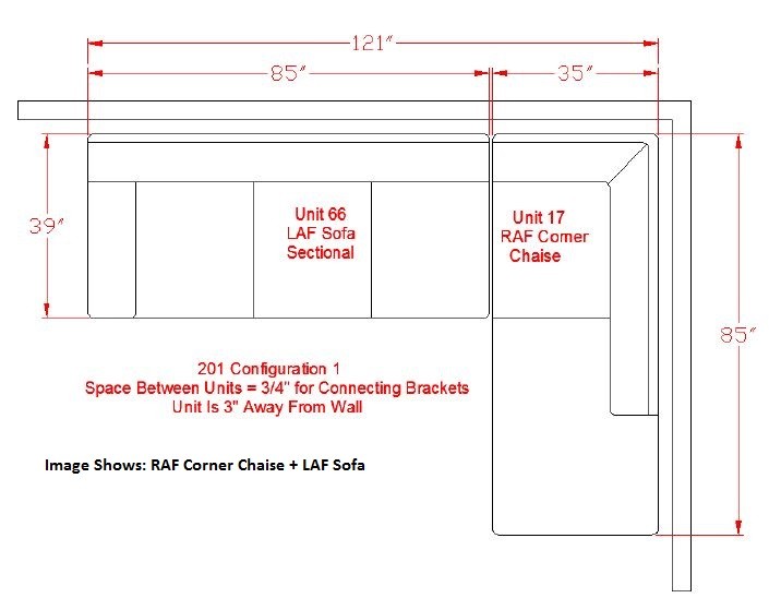Alliston DuraBlend Chocolate Right Arm Facing Sectional from Ashley (201016617) Coleman