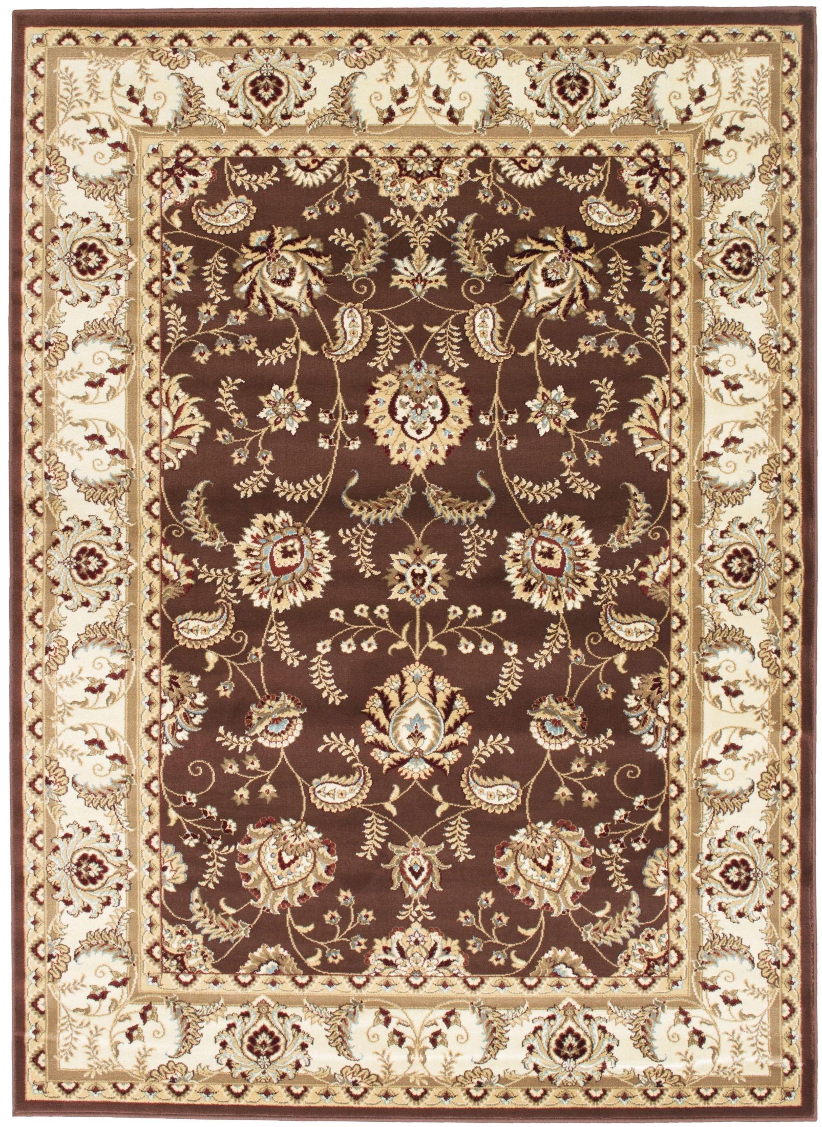 Altay Chocolate Small Wool Area Rug from Furniture of America Coleman