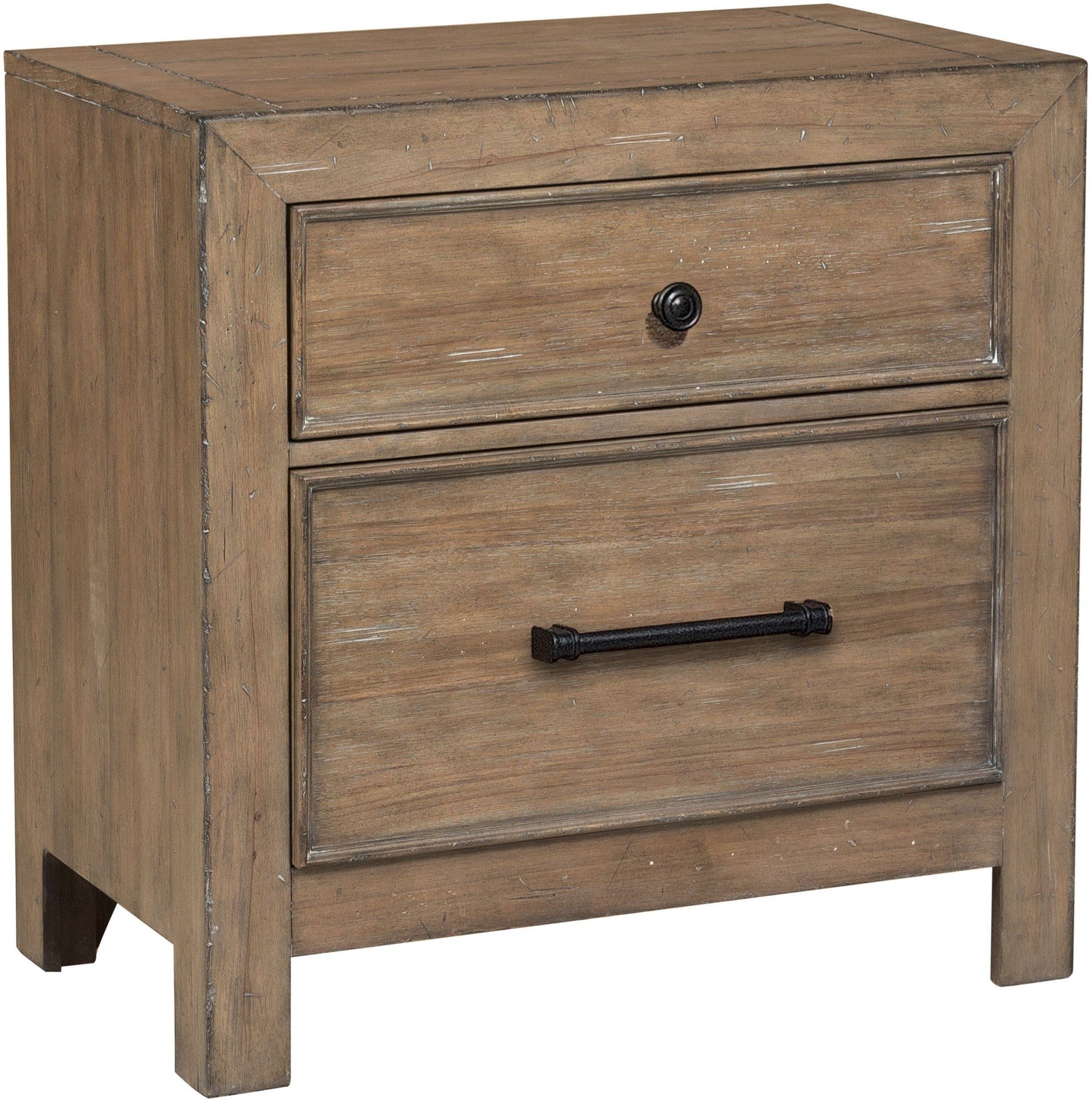 Flatbush Brown Nightstand from Samuel Lawrence Coleman Furniture
